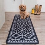 Pet Rebellion Stop Muddy Paws Floor Runner Mat, Victorian Tile 50 x 150cm