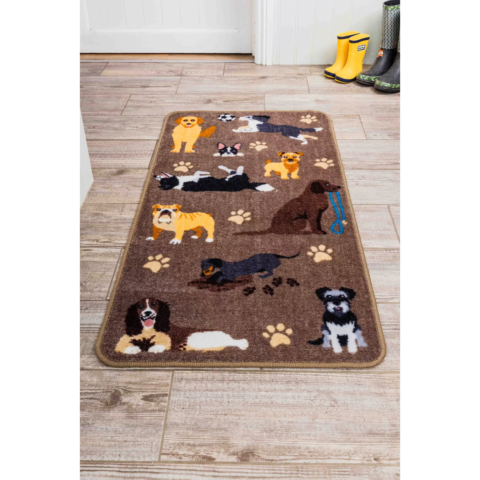 Pet Rebellion Stop Muddy Paws XL Cheeky Dog Floor Mat, 57x110cm