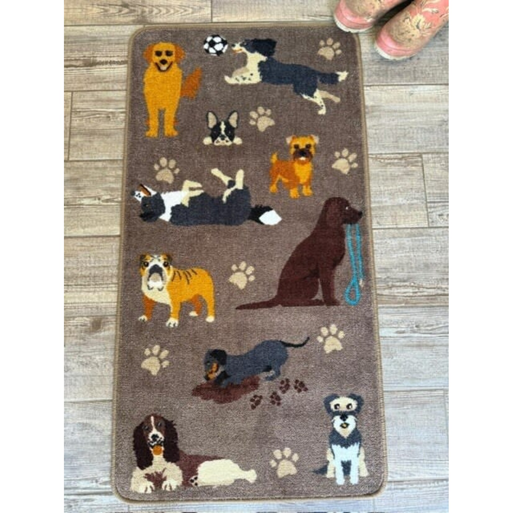 Pet Rebellion Stop Muddy Paws XL Cheeky Dog Floor Mat, 57x110cm