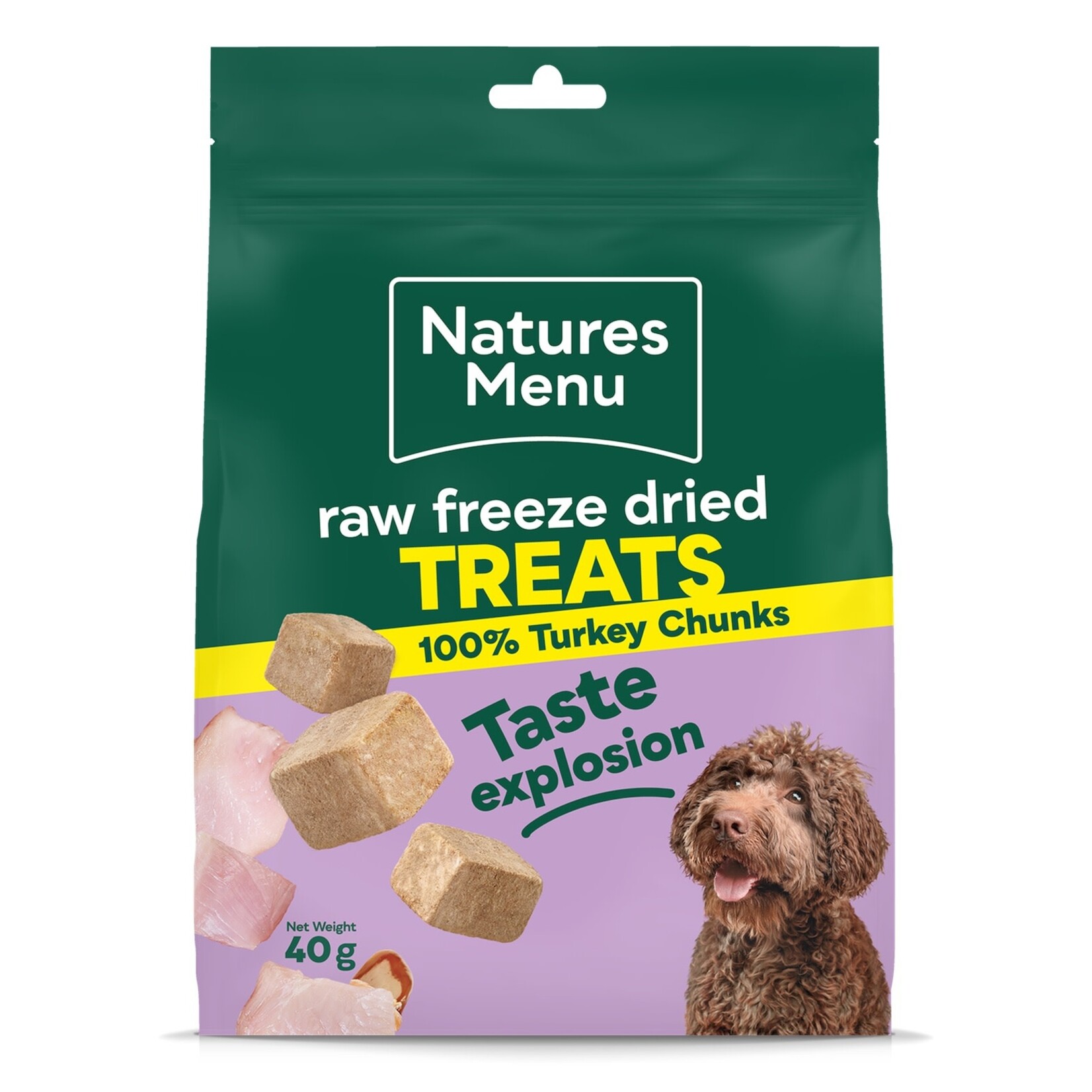 Natures Menu Raw Freeze Dried Chunks Dog Treats, 40g