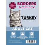 Borders Grain Free Adult Cat Dry Food with Freshly Prepared Turkey