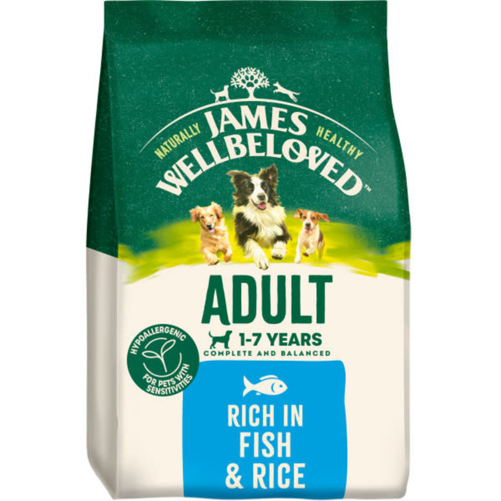 James Wellbeloved Adult Dog Dry Food, Fish & Rice