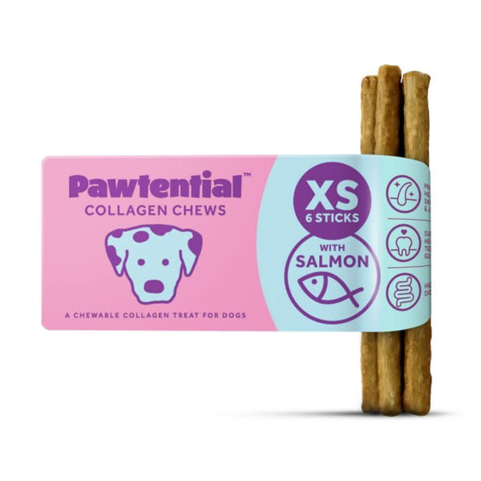 Pawtential Collagen Chew Dog Treat X Small 6 Sticks