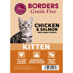 Borders Grain Free Kitten Dry Food Chicken, Salmon & Sweet Potato