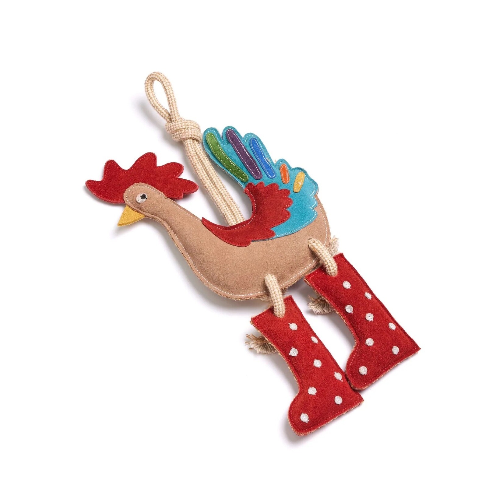 Green and Wild's Rambo the Rooster Horse & Dog Eco Toy