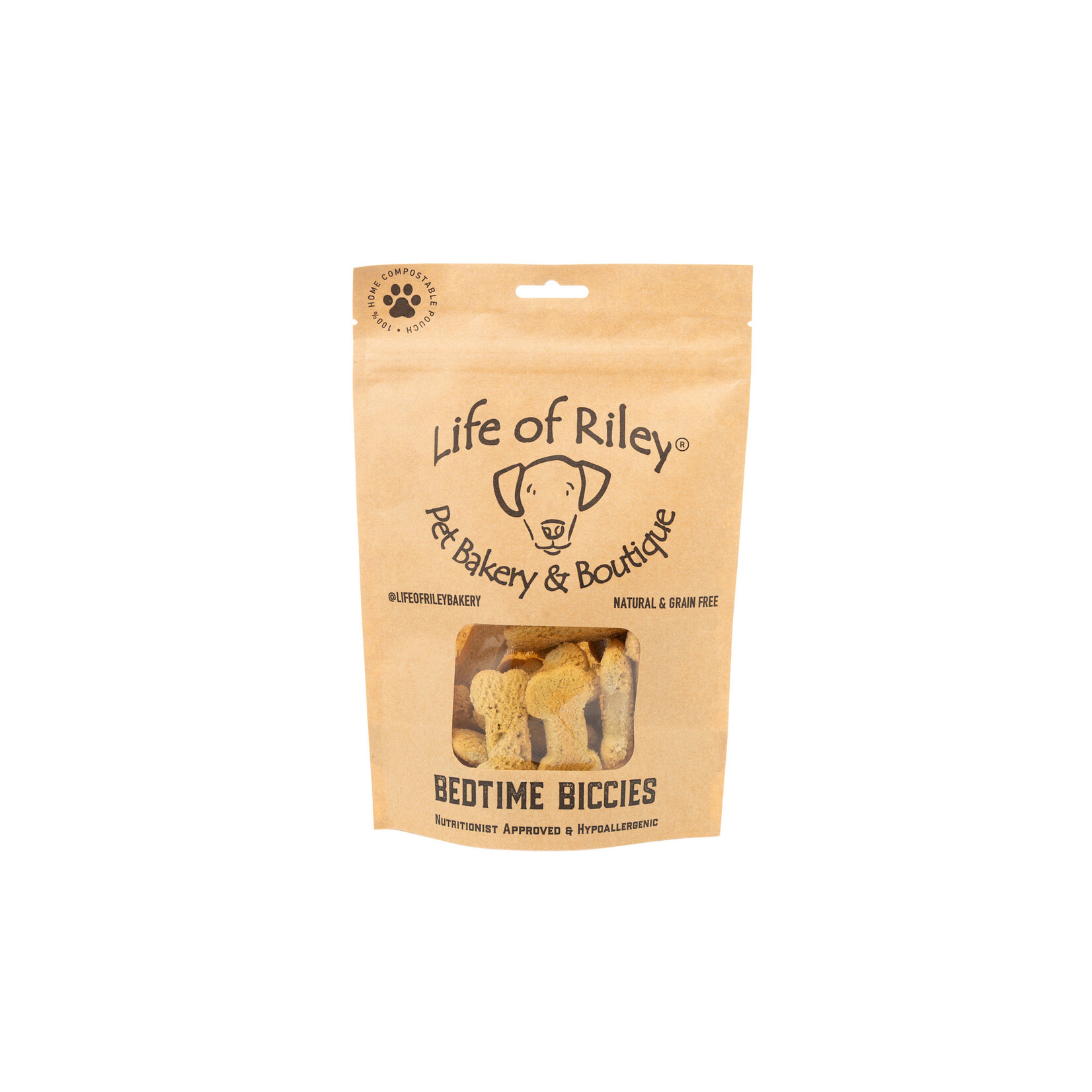 Life of Riley Bedtime Biccies Grain Free Natural Dog Treats, 100g
