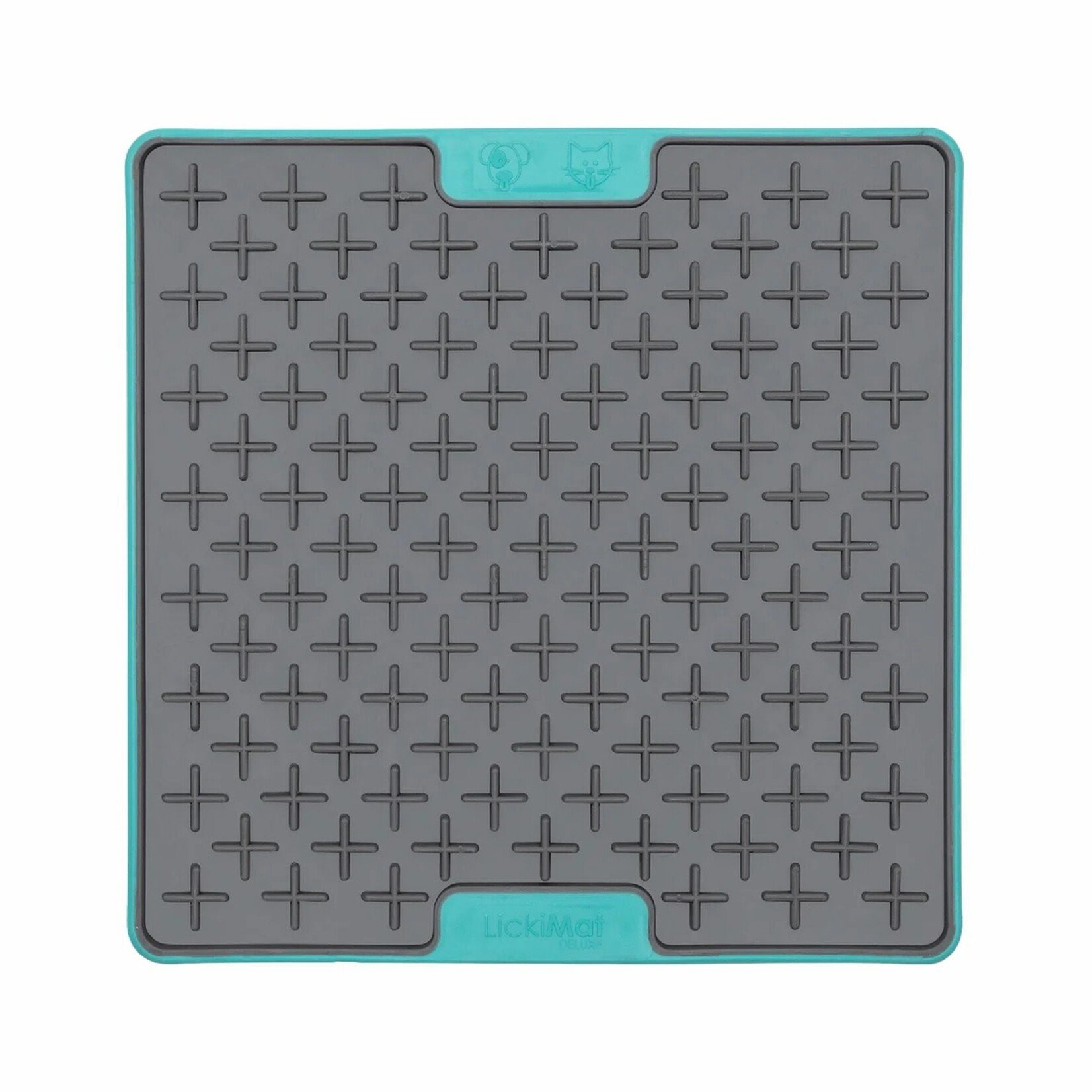 LickiMat Tuff Buddy Slow Feeder Lick Mat for Dogs, Turquoise
