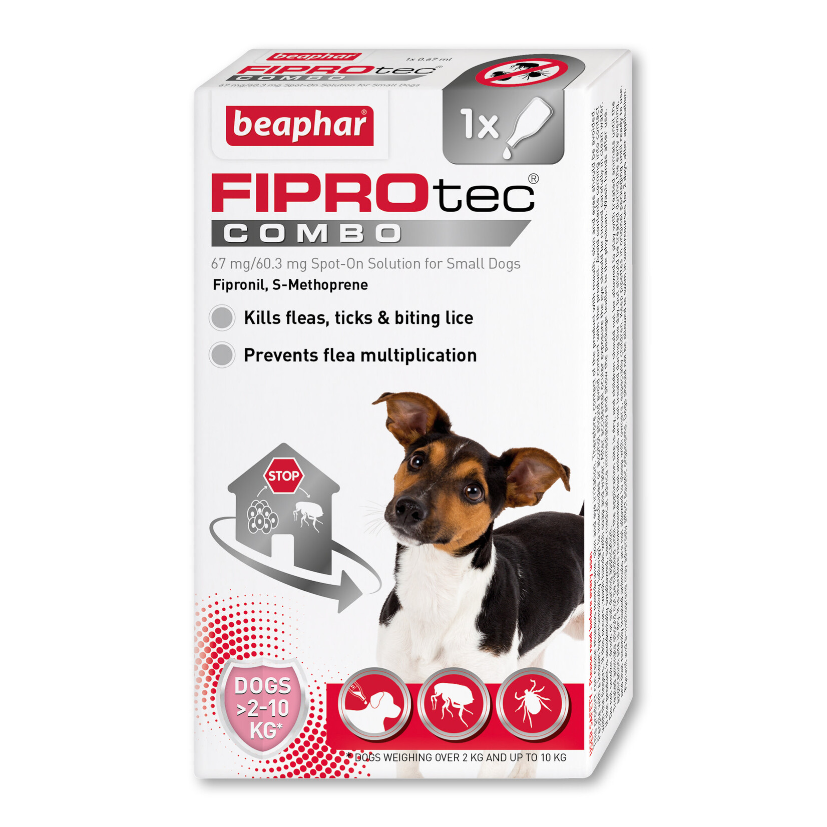 Beaphar FIPROtec Combo Flea & Tick Spot On for Small Dogs