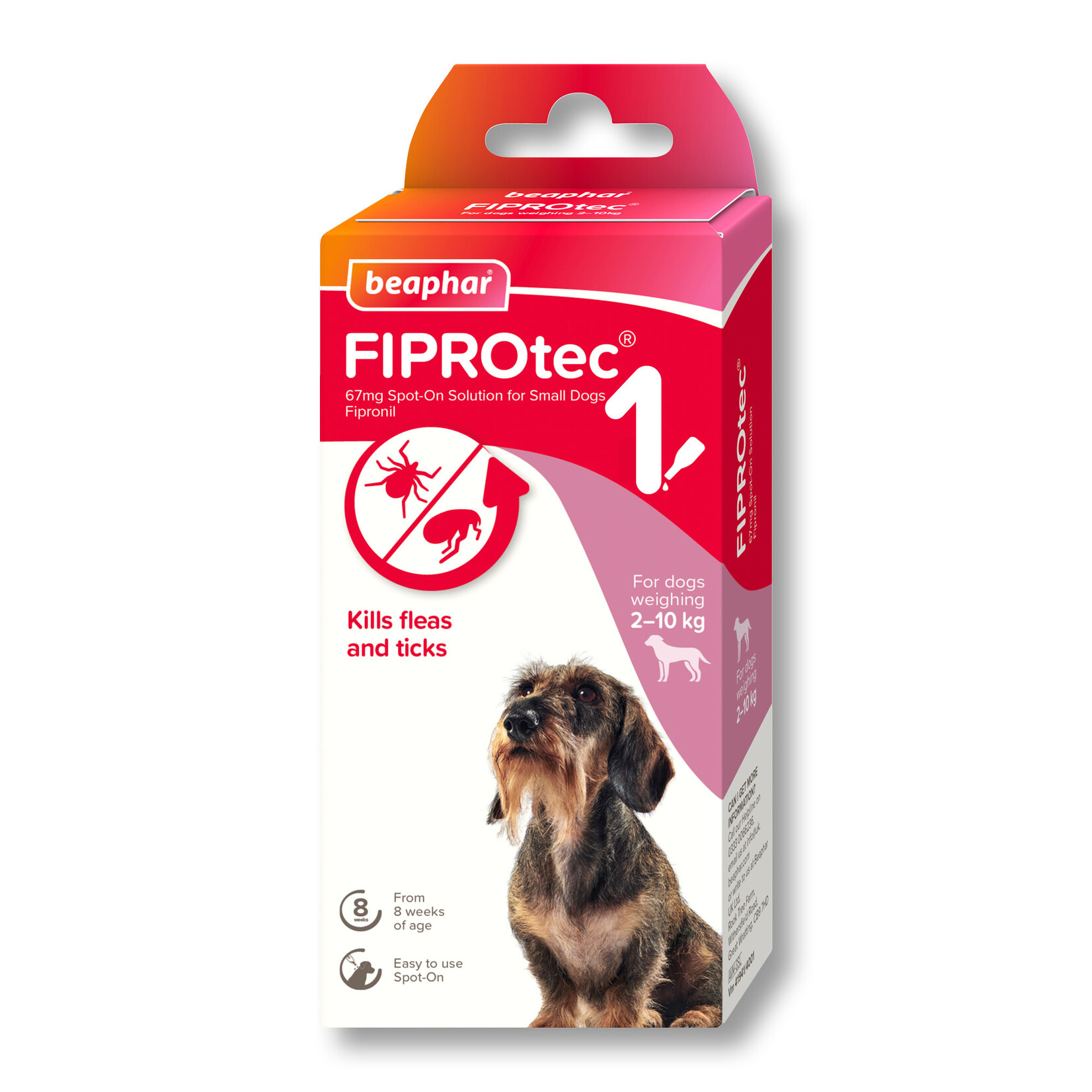Beaphar FIPROtec Flea & Tick Spot On Solution for Small Dogs