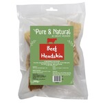 Pure & Natural Beef Headskin Dog Treats 12cm, 1kg Bag