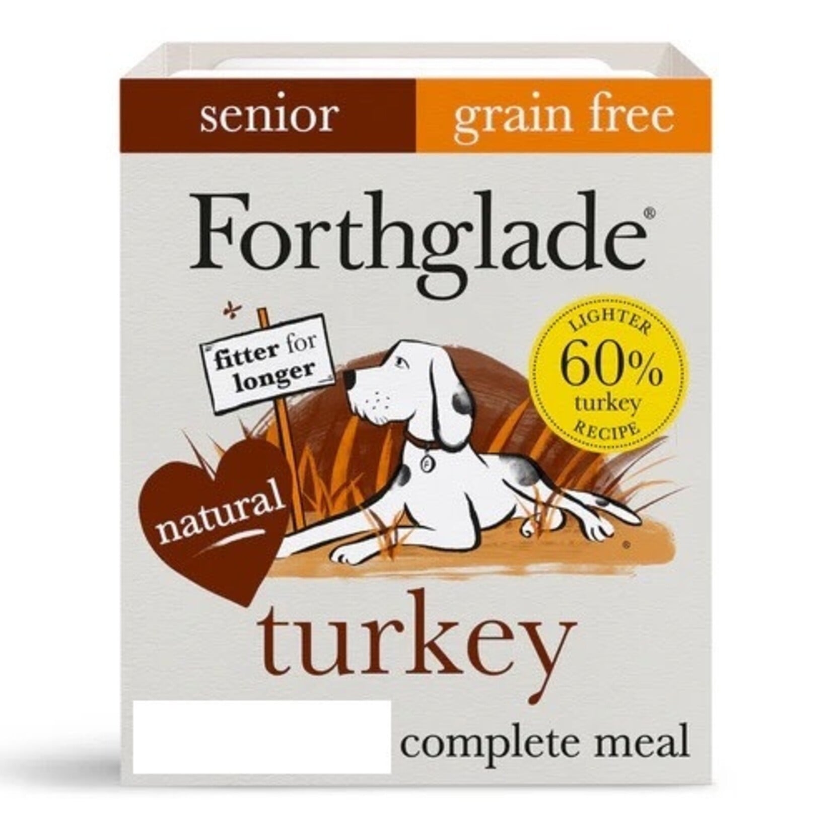 Forthglade Complete Grain Free Senior Turkey with Butternut Squash & Veg Wet Dog Food, 395g