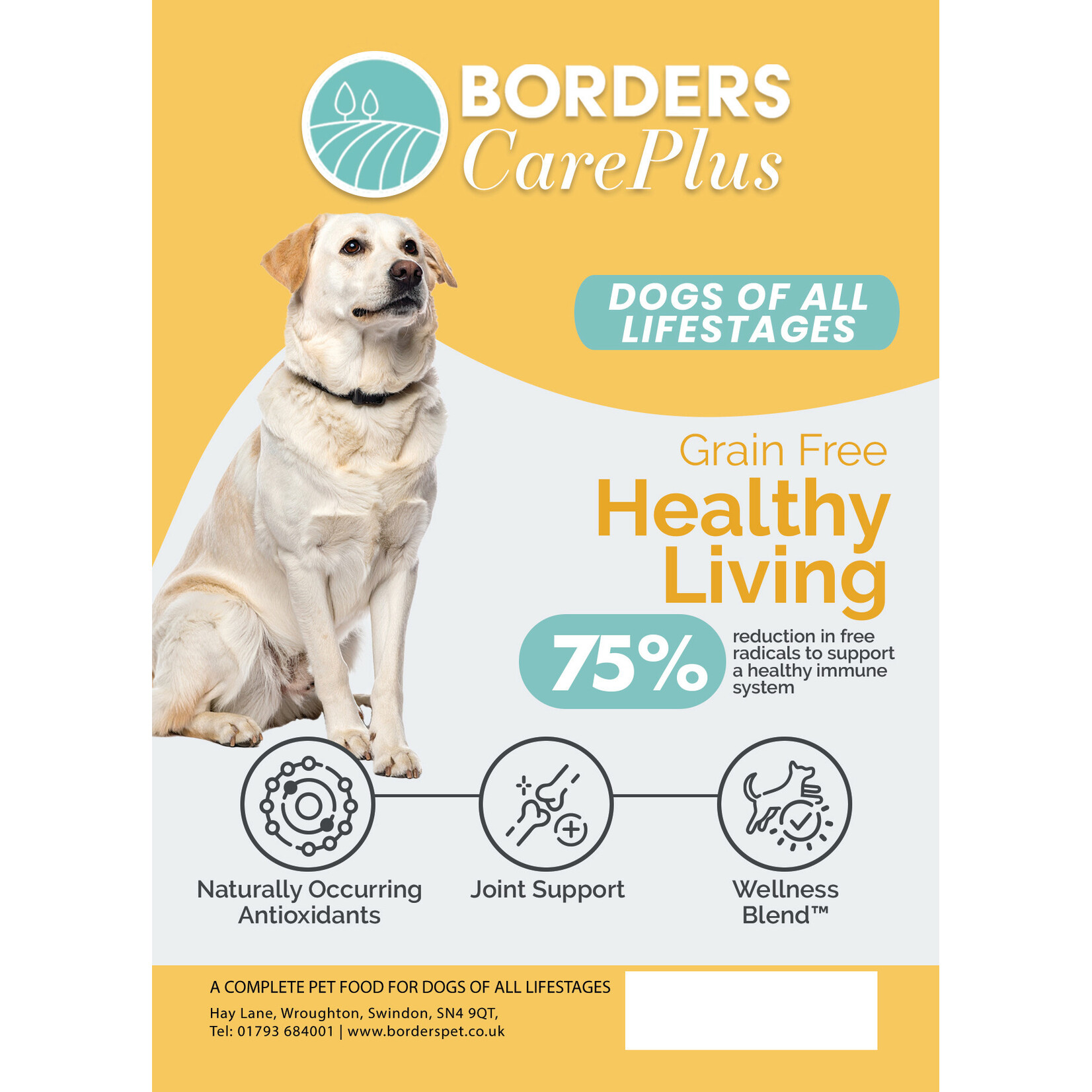Borders CarePlus Grain Free Healthy Living Dog Food for All Lifestages