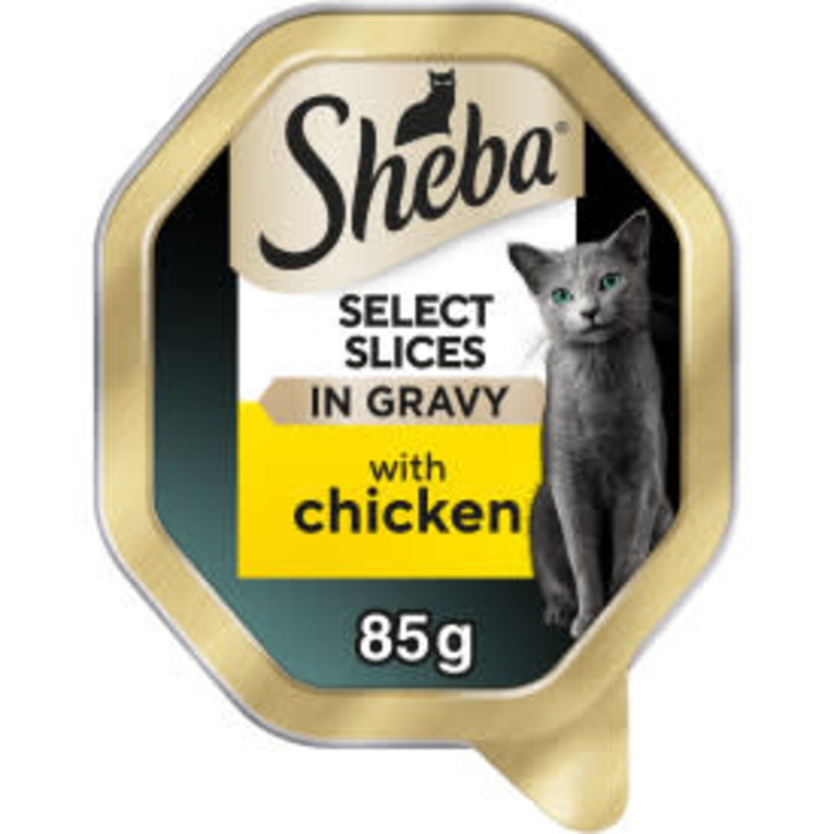 Sheba Select Slices Adult & Senior Cat Wet Food with Chicken in Gravy, 85g