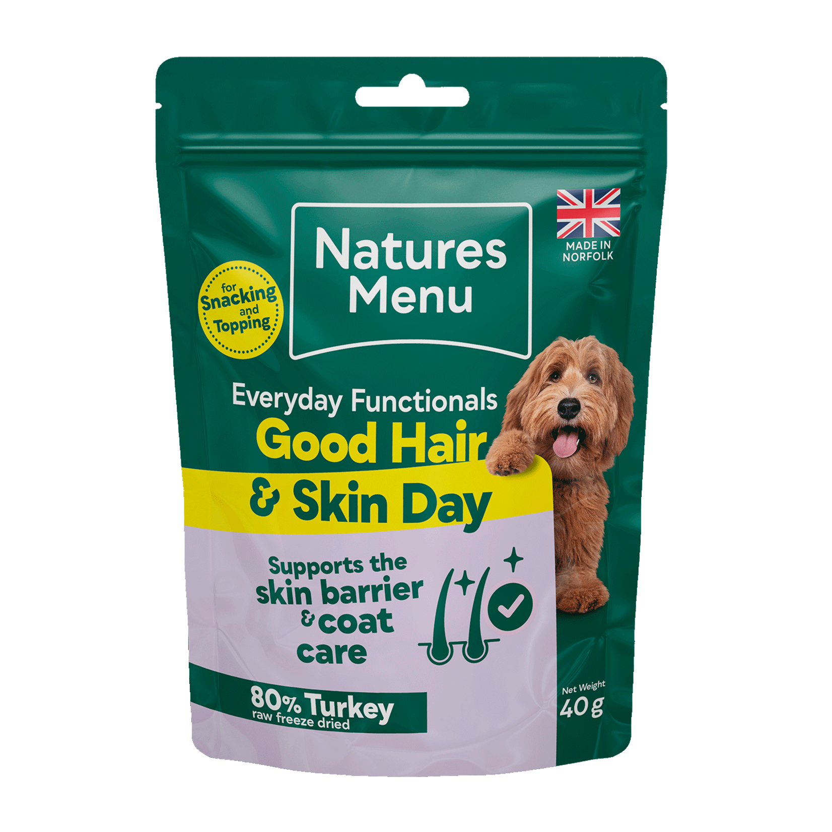 Natures Menu Everyday Functionals Good Hair & Skin Day Freeze Dried Dog Treats