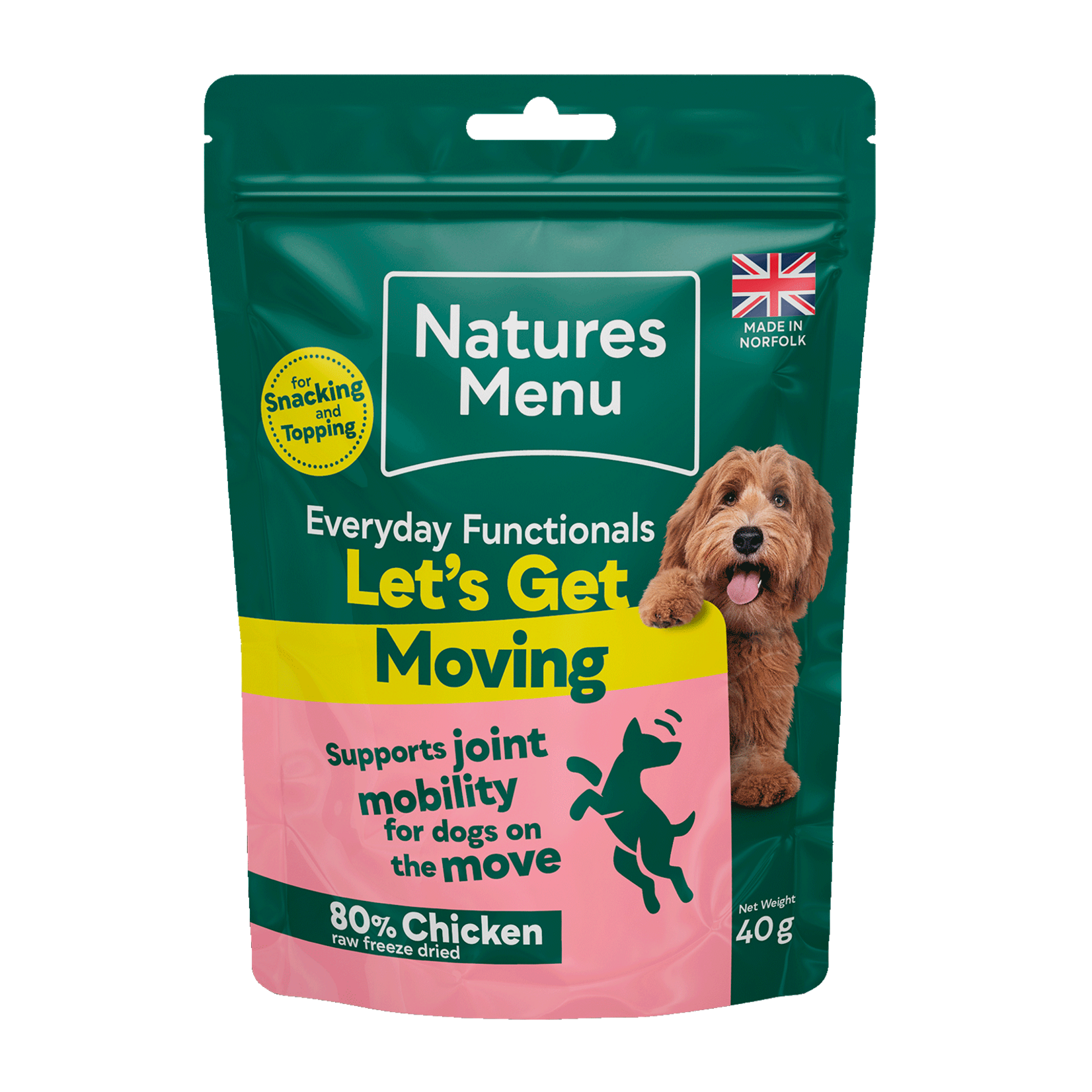 Natures Menu Everyday Functionals Let’s Get Moving Freeze Dried Dog Treats