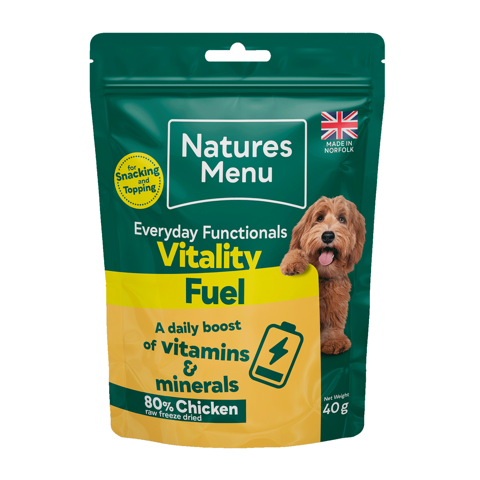 Natures Menu Everyday Functionals Vitality Fuel Freeze Dried Dog Treats