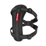 EzyDog Essential Chest Plate Dog Harness with Seat Belt Attachment, Black