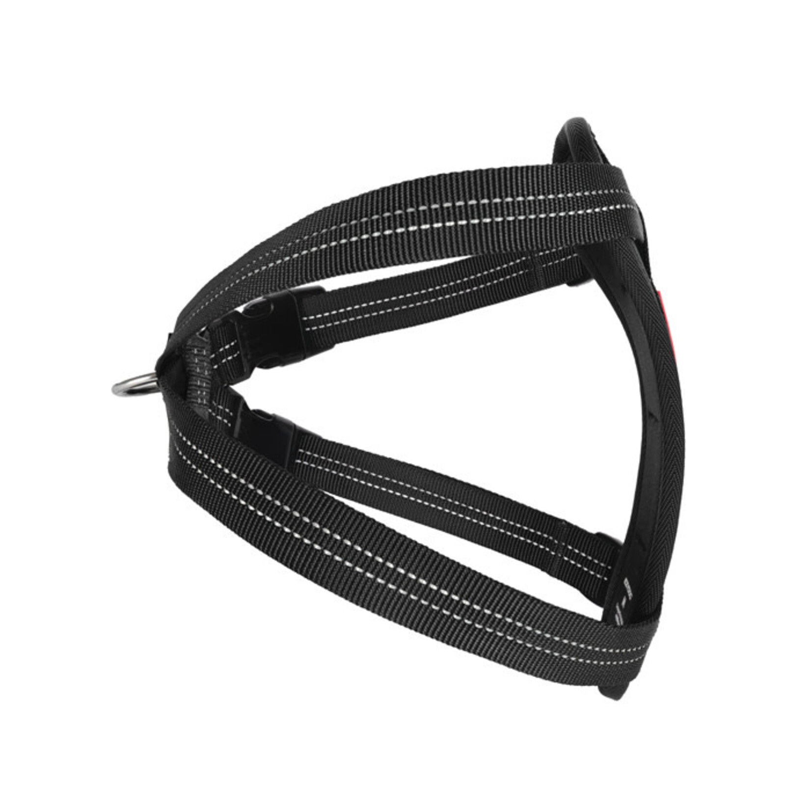 EzyDog Essential Chest Plate Dog Harness with Seat Belt Attachment, Black