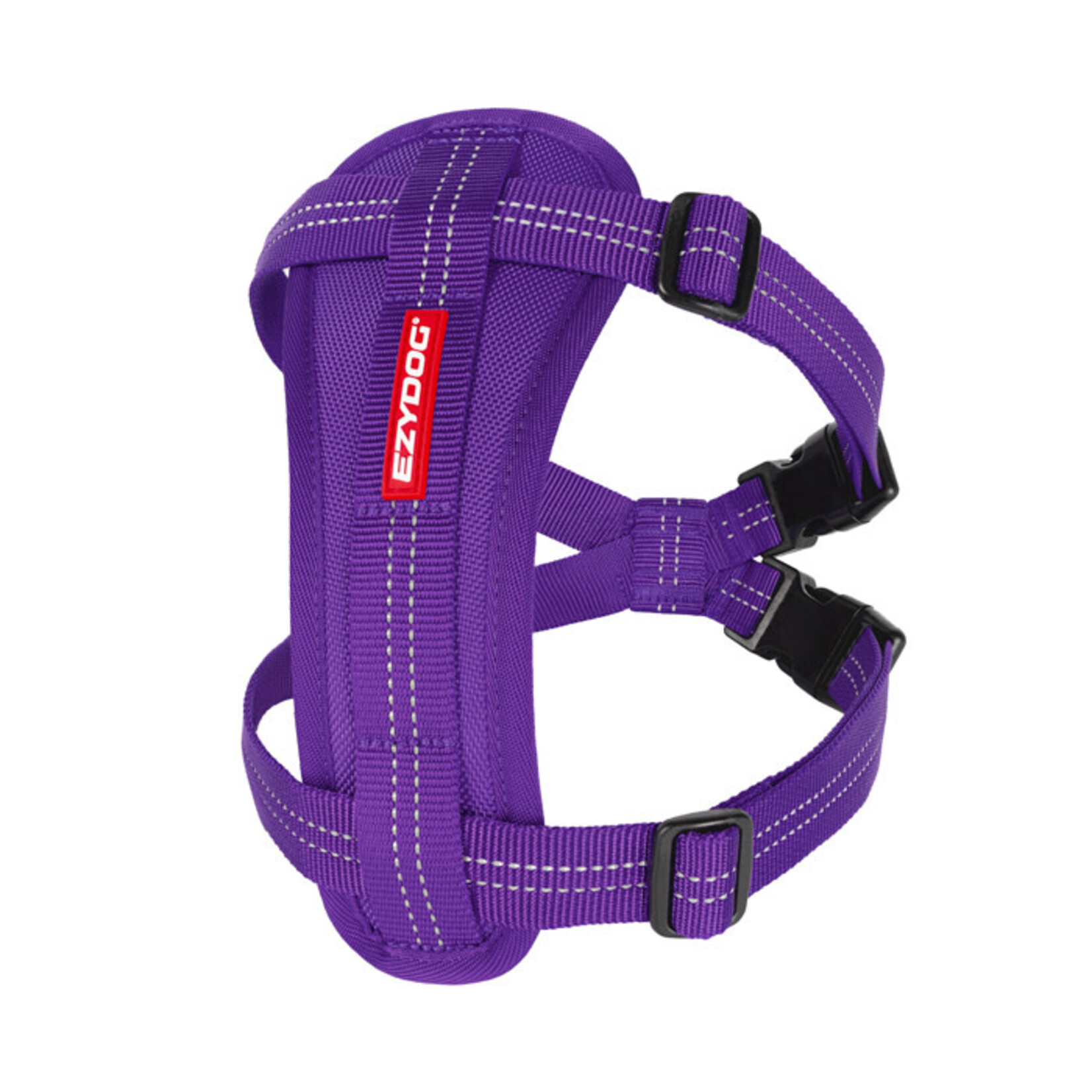 EzyDog Essential Chest Plate Dog Harness with Seat Belt Attachment, Purple