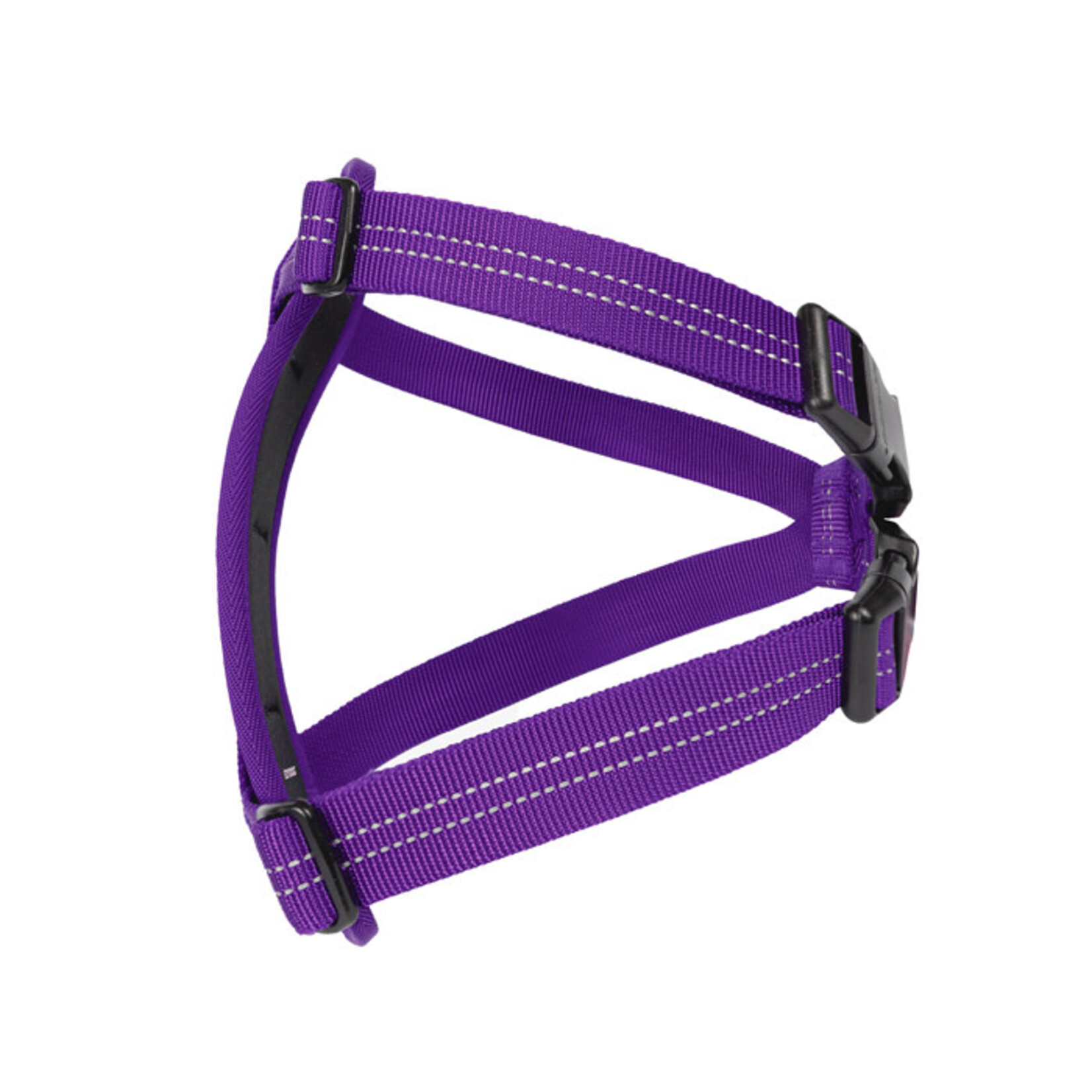EzyDog Essential Chest Plate Dog Harness with Seat Belt Attachment, Purple