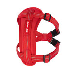 EzyDog Essential Chest Plate Dog Harness with Seat Belt Attachment, Red
