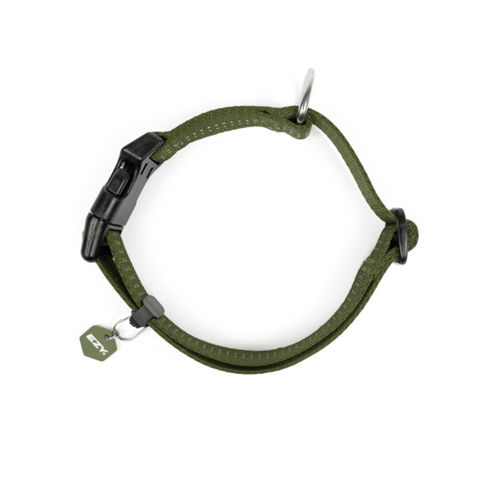 EzyDog Essential Adjustable Dog Collar, Green
