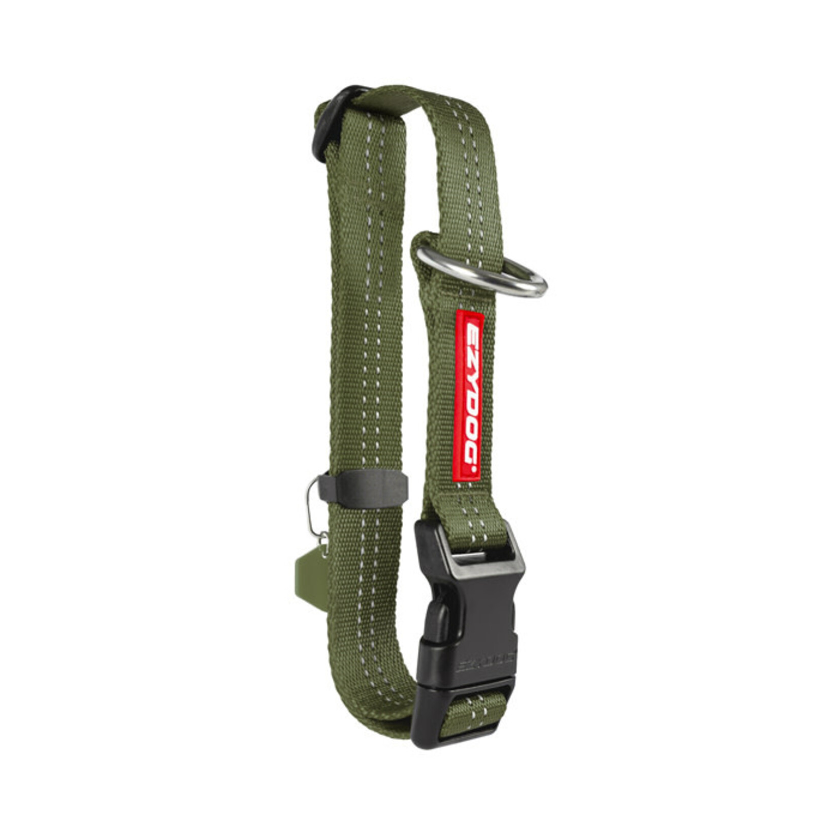 EzyDog Essential Adjustable Dog Collar, Green