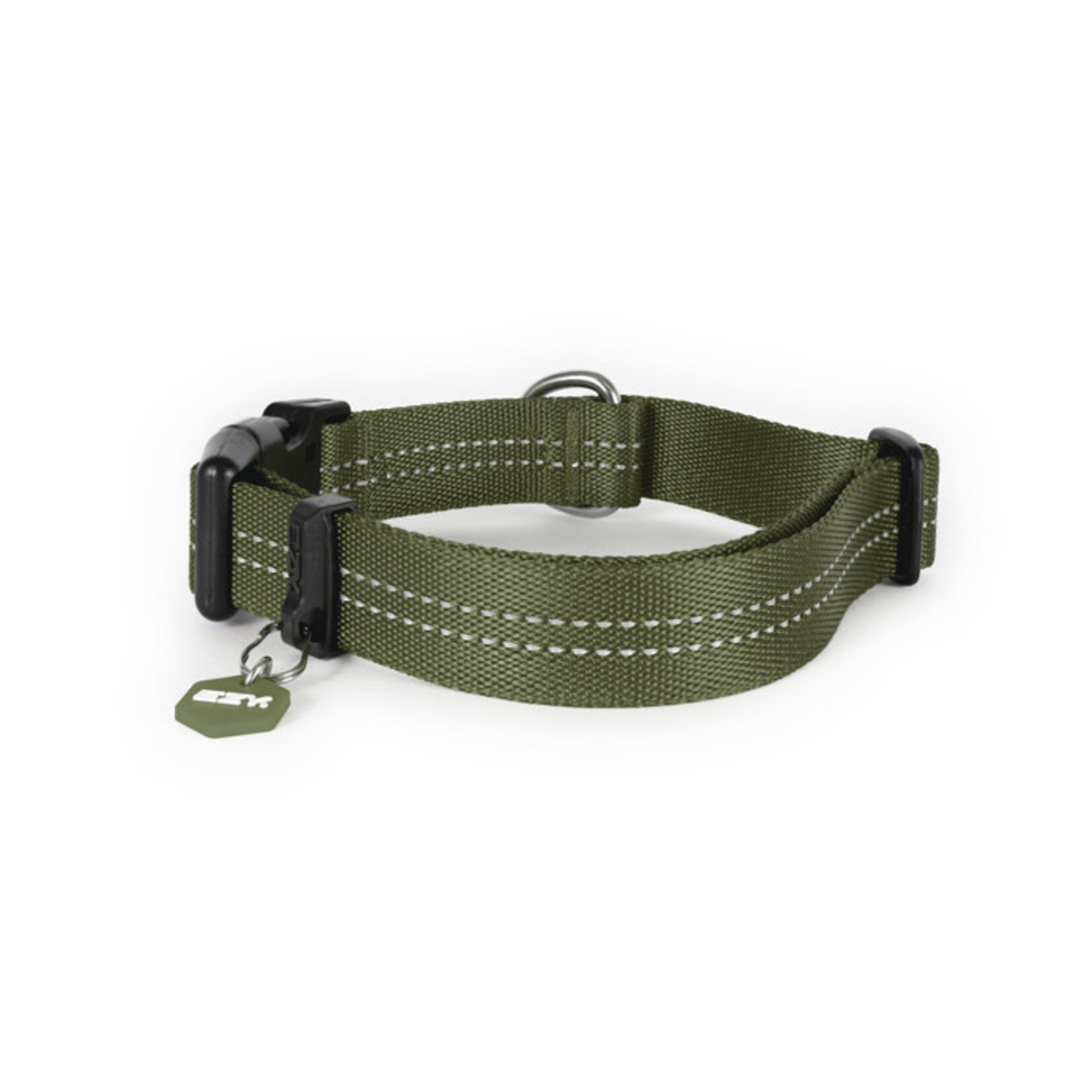 EzyDog Essential Adjustable Dog Collar, Green