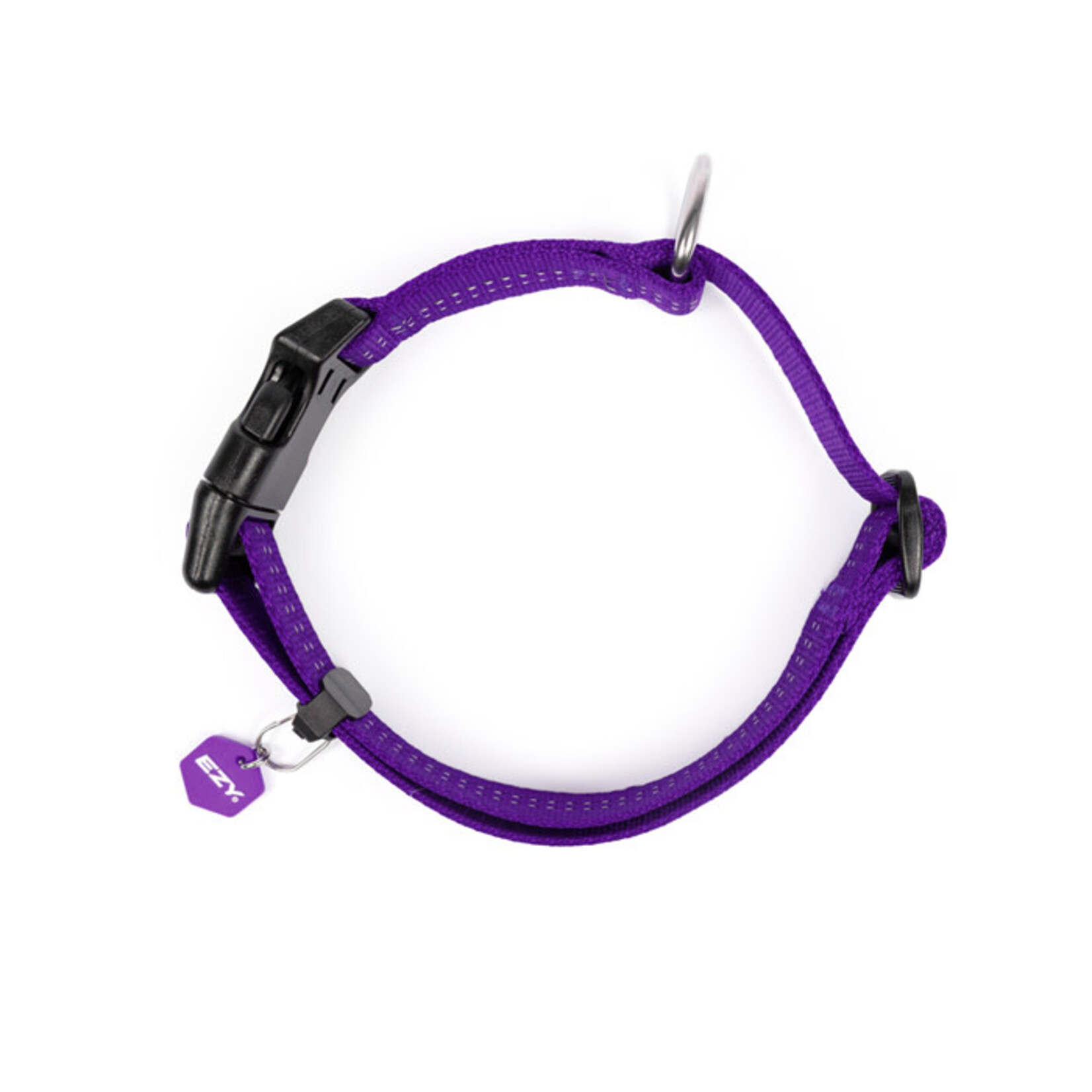 EzyDog Essential Adjustable Dog Collar, Purple