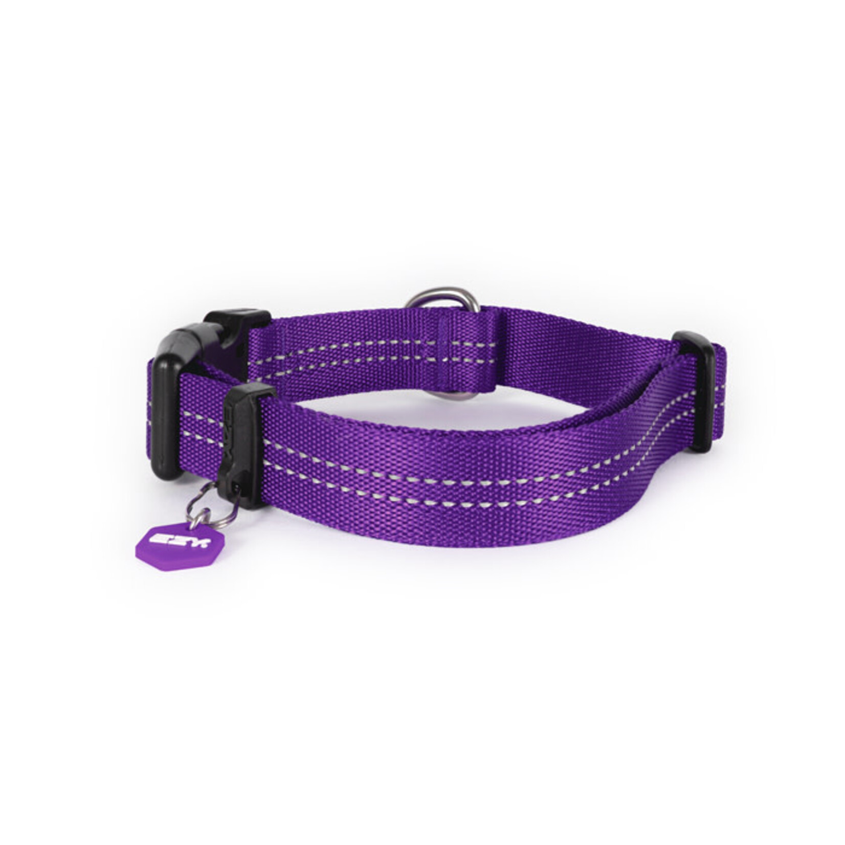 EzyDog Essential Adjustable Dog Collar, Purple