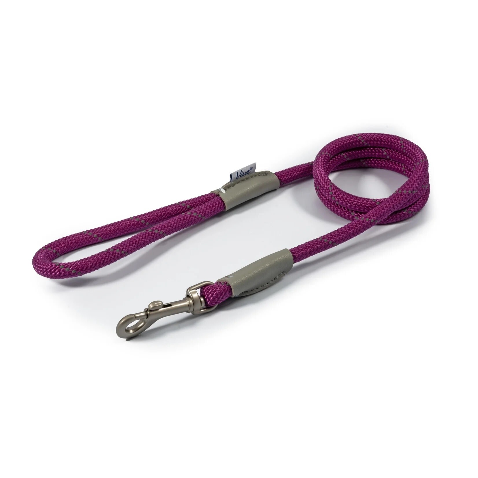 Ancol Viva Reflective Rope Dog Lead, 107 x 1cm Purple
