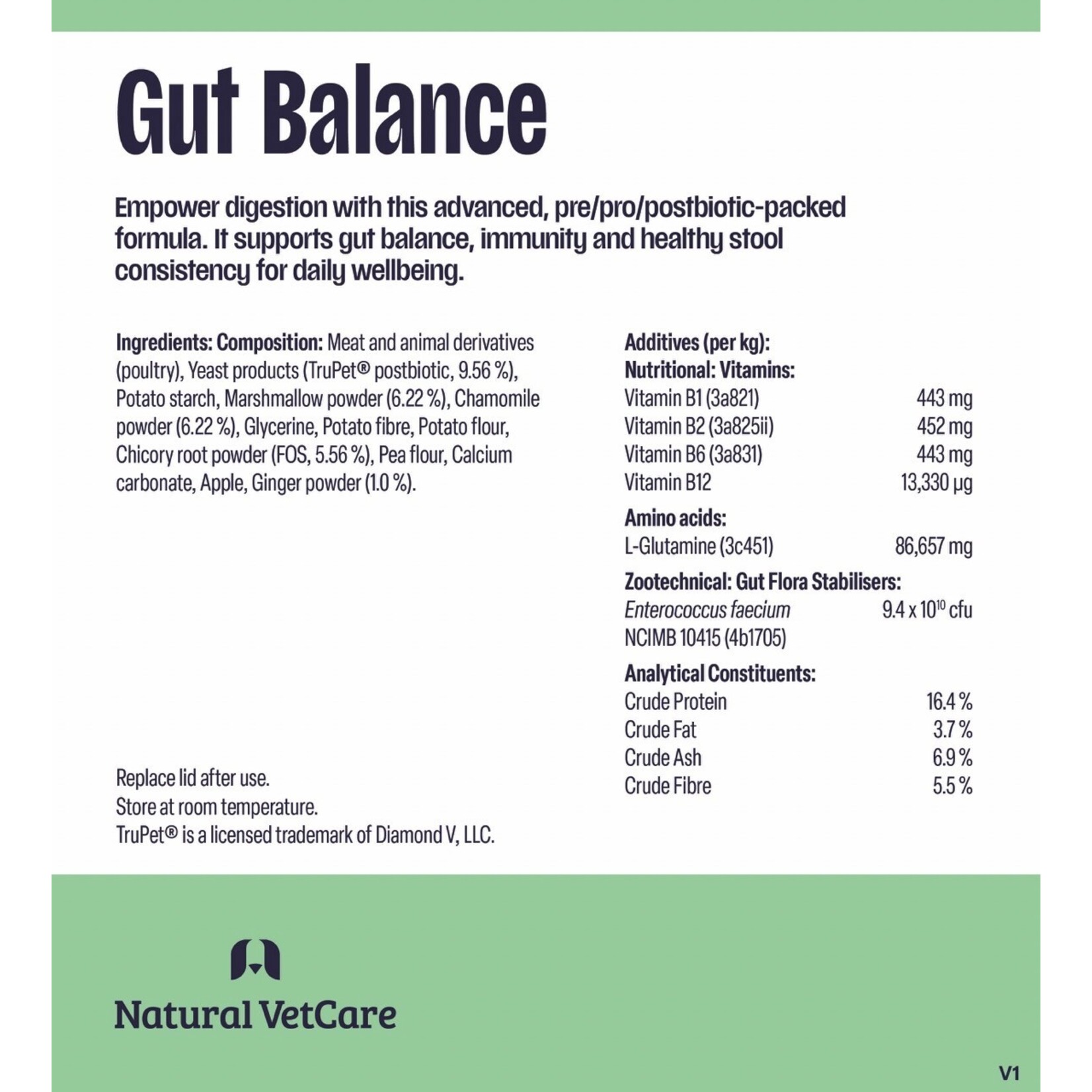 Natural VetCare Gut Balance Supports Regular Digestion in Dogs, 50 Chews 225g