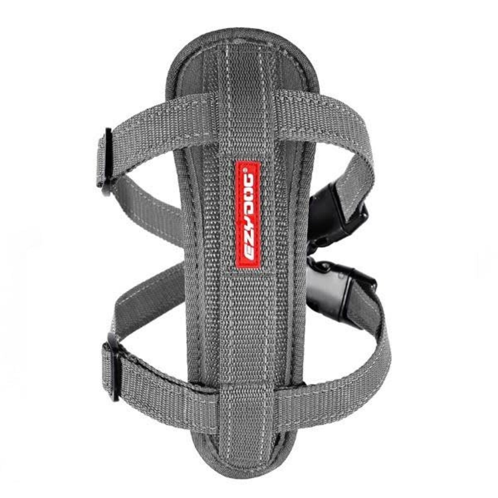 EzyDog Chest Plate Dog Harness with Seat Belt Loop, Grey***
