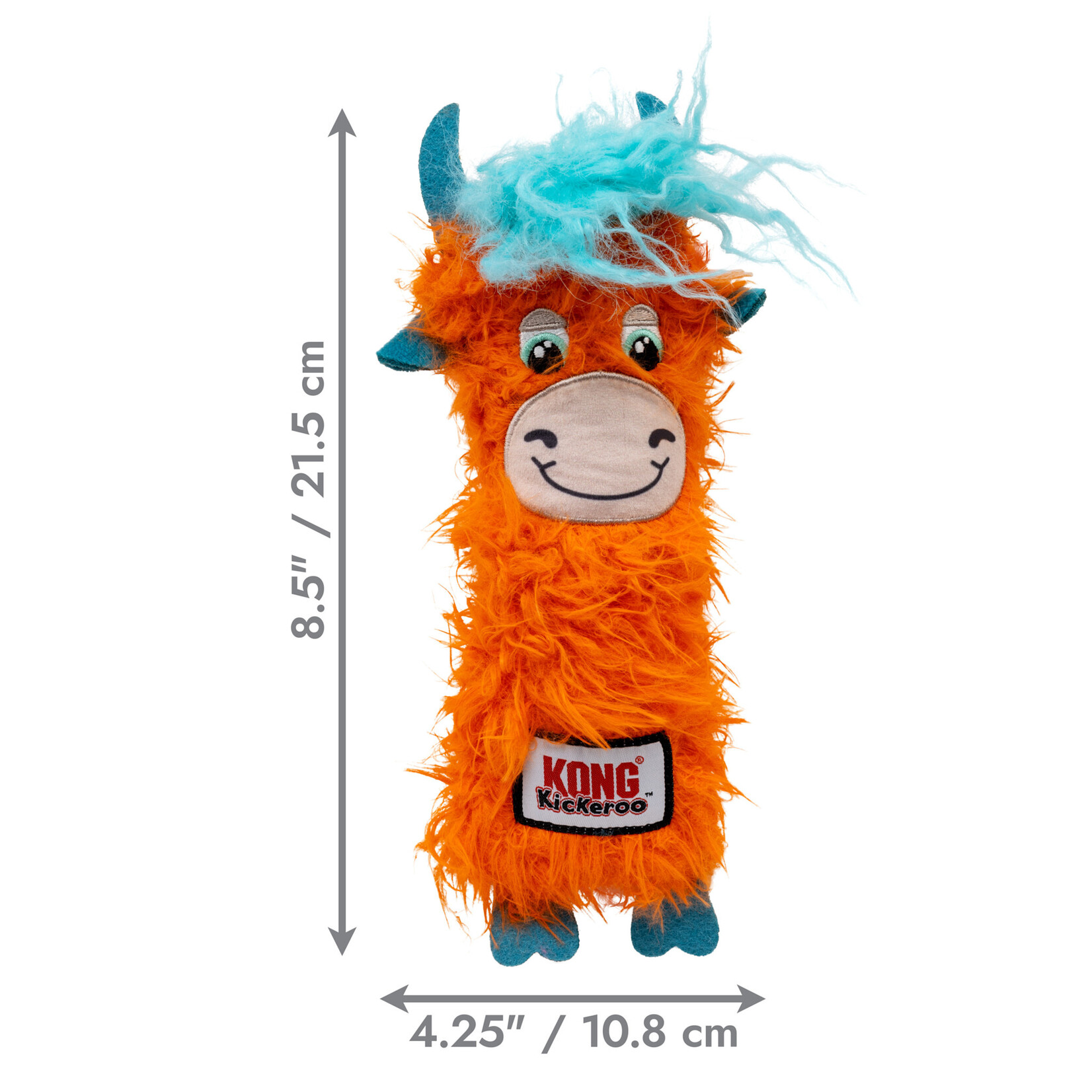 KONG Kickeroo Highland Cow Catnip Cat Toy, Assorted