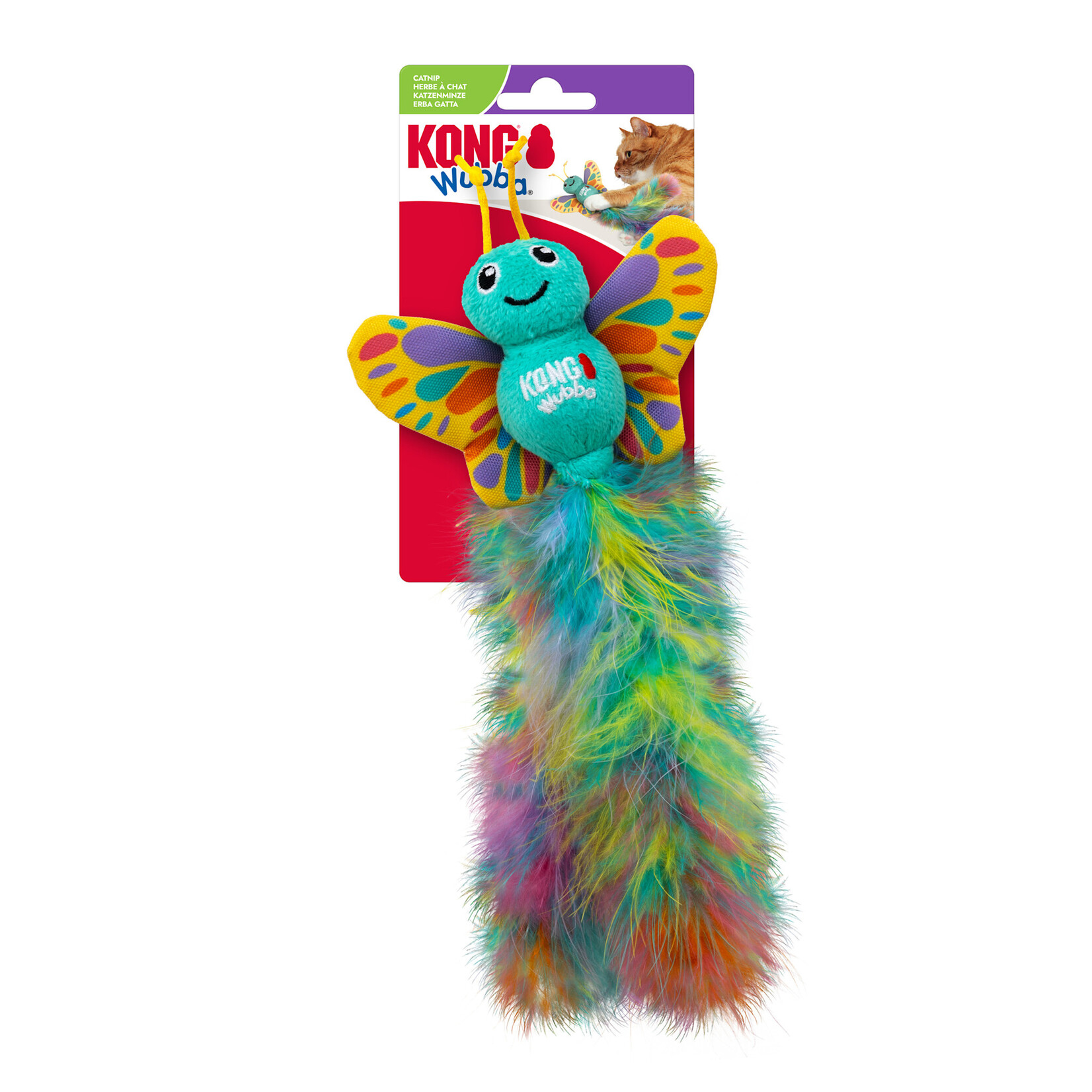 KONG Wubba Butterfly Catnip Cat Toy