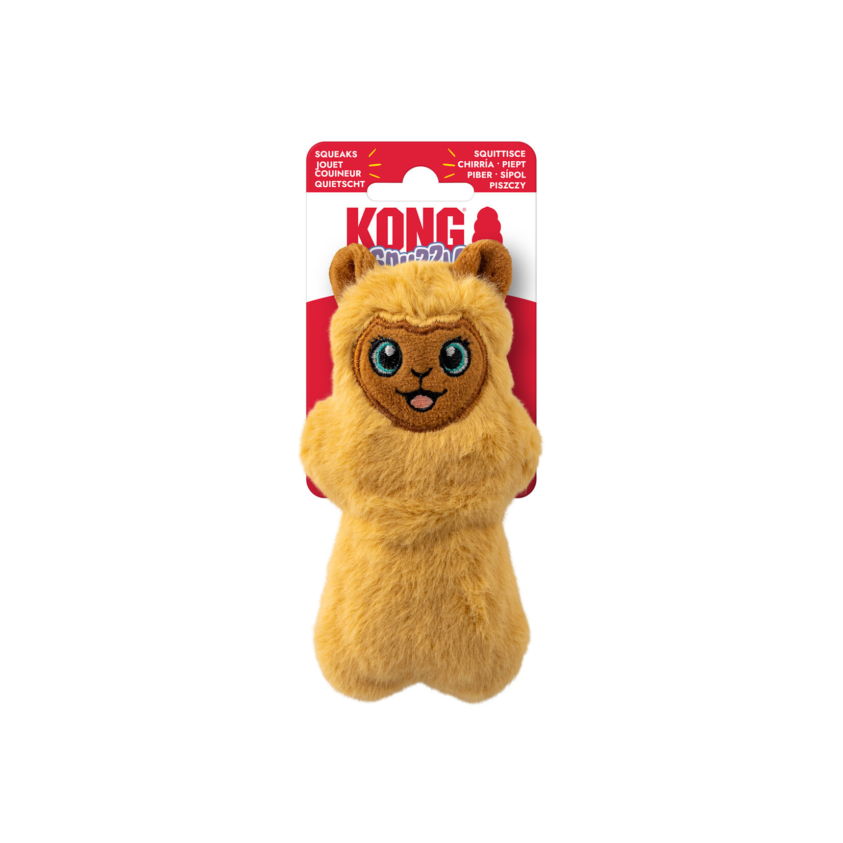 KONG Snuzzles Mini Llama Squeaky Dog Toy, X Small
