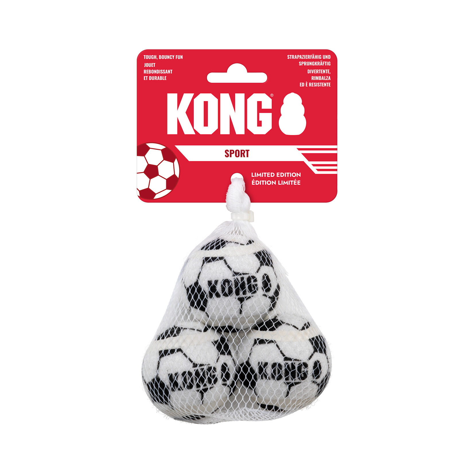 KONG Sport Soccer Balls Small Dog Toy, 3 pack