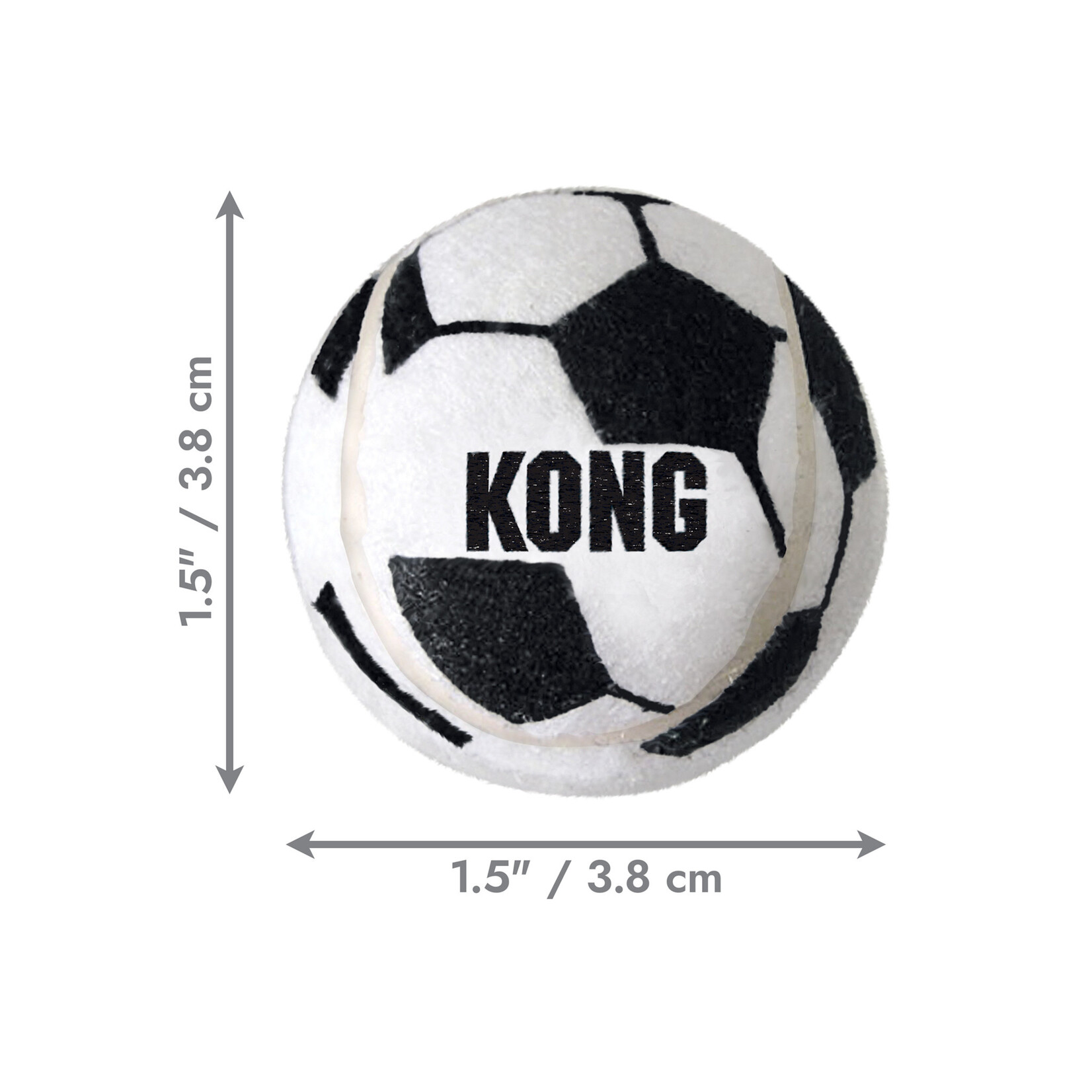 KONG Sport Soccer Balls X Small Dog Toy, 3 pack