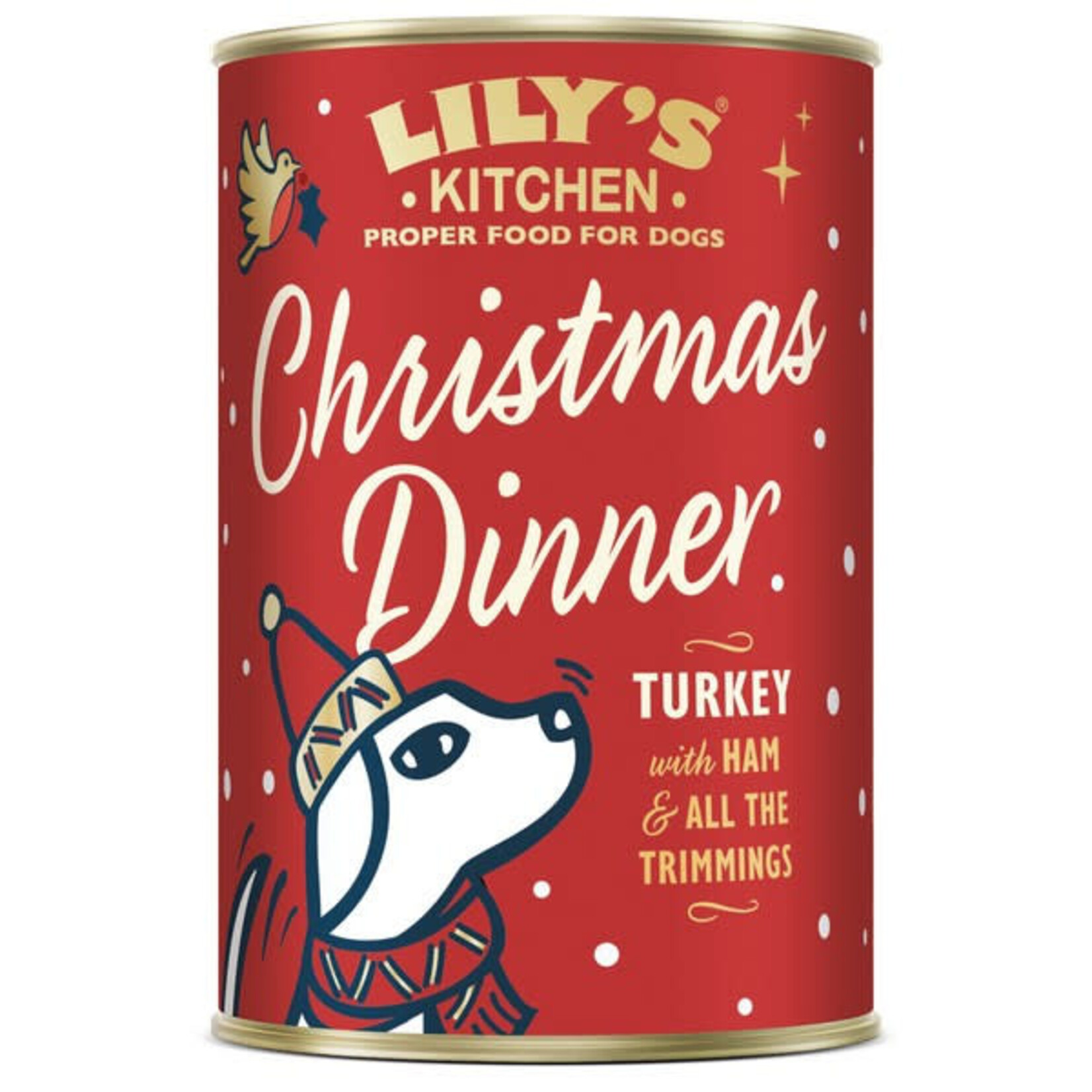 Lily's Kitchen Christmas Dinner Turkey with Ham & All The Trimmings Dog Food, 400g