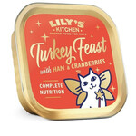 Lily's Kitchen Turkey Feast with Ham & Cranberries Wet Cat Food, 85g