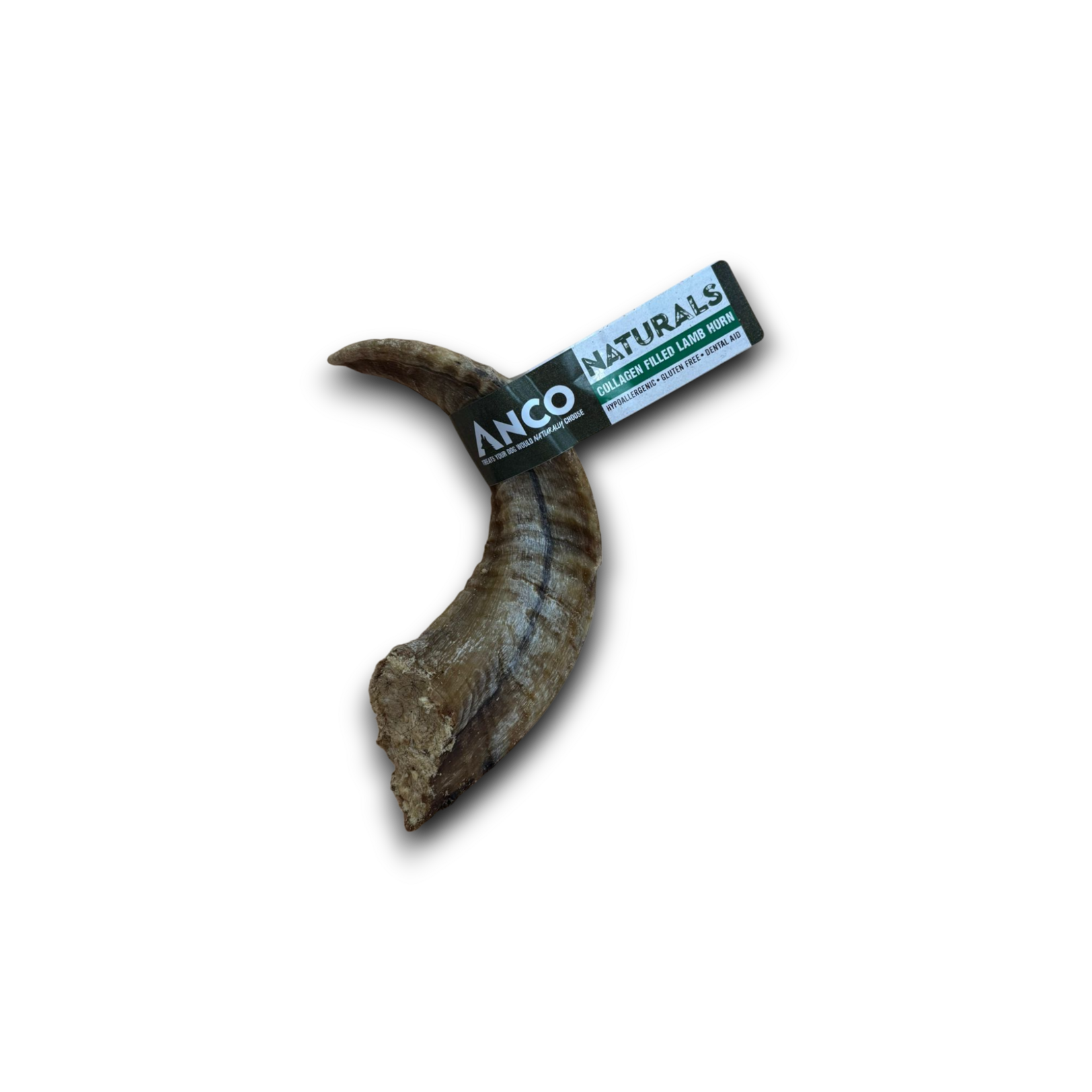 Anco Naturals Collagen Filled Lamb Horn Dog Treat Chew