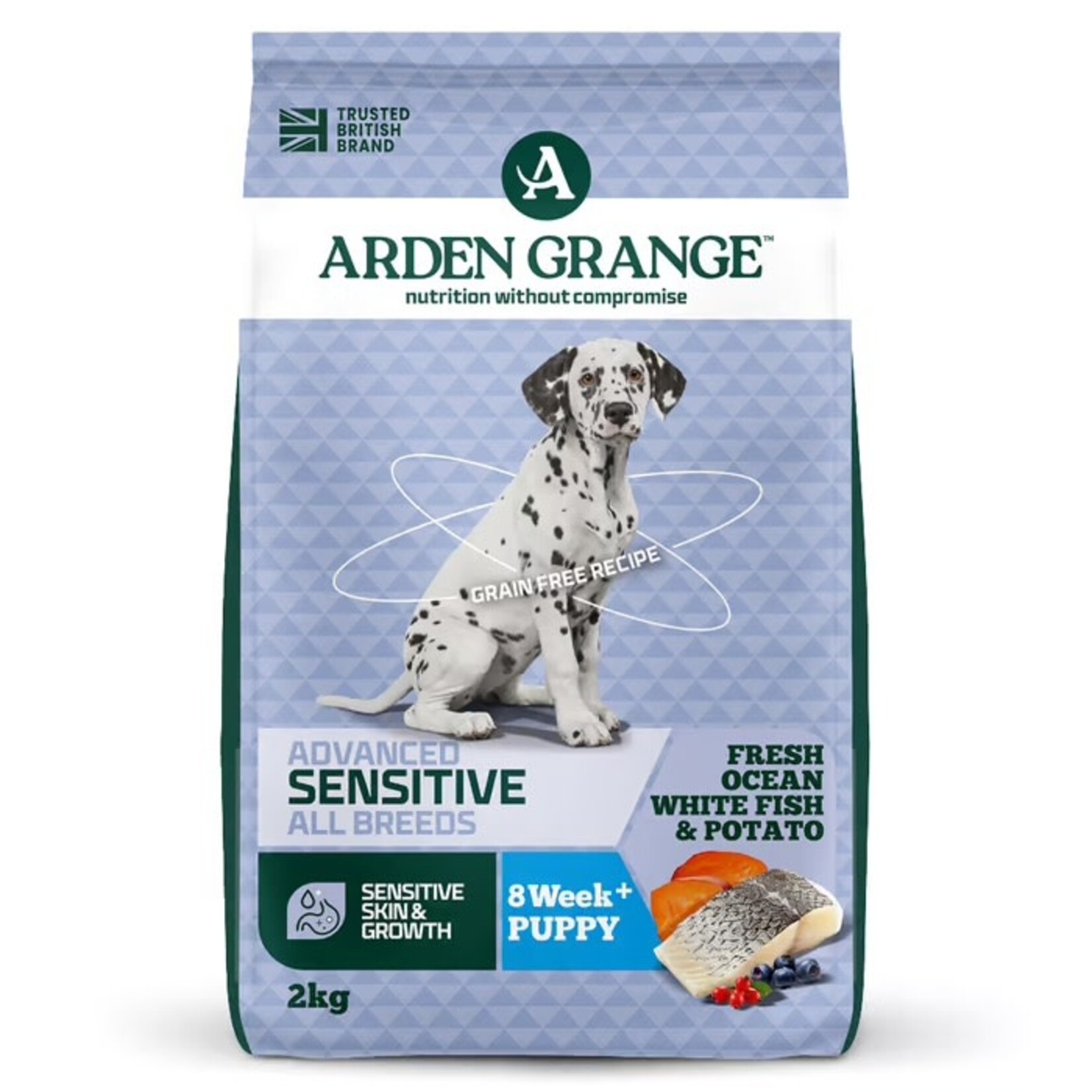 Arden Grange Sensitive Puppy & Junior Dry Dog Food, Ocean White Fish & Potato Dog