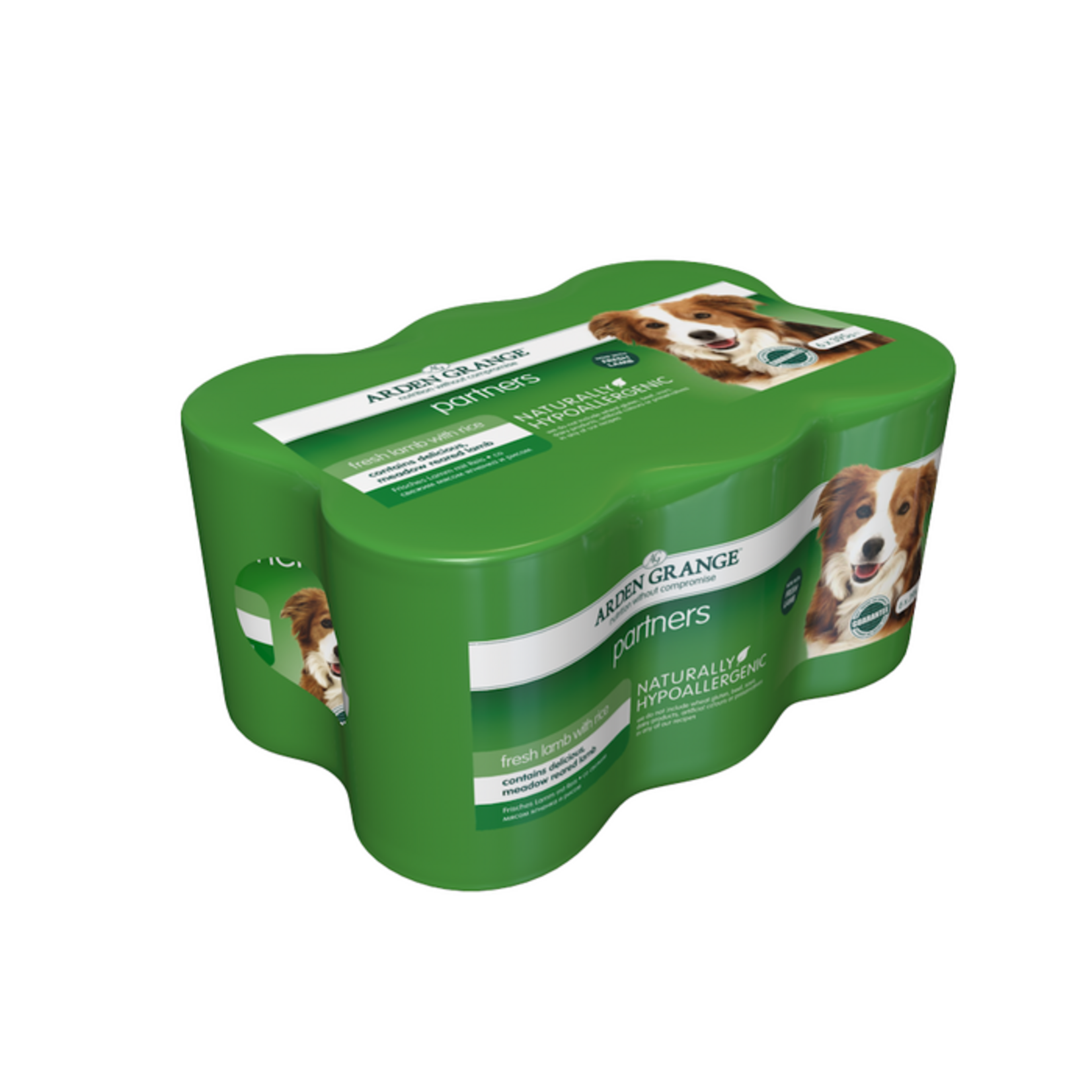 Arden Grange Partners Adult Wet Dog Food, Lamb, Rice & Vegetables 395g, pack of 6