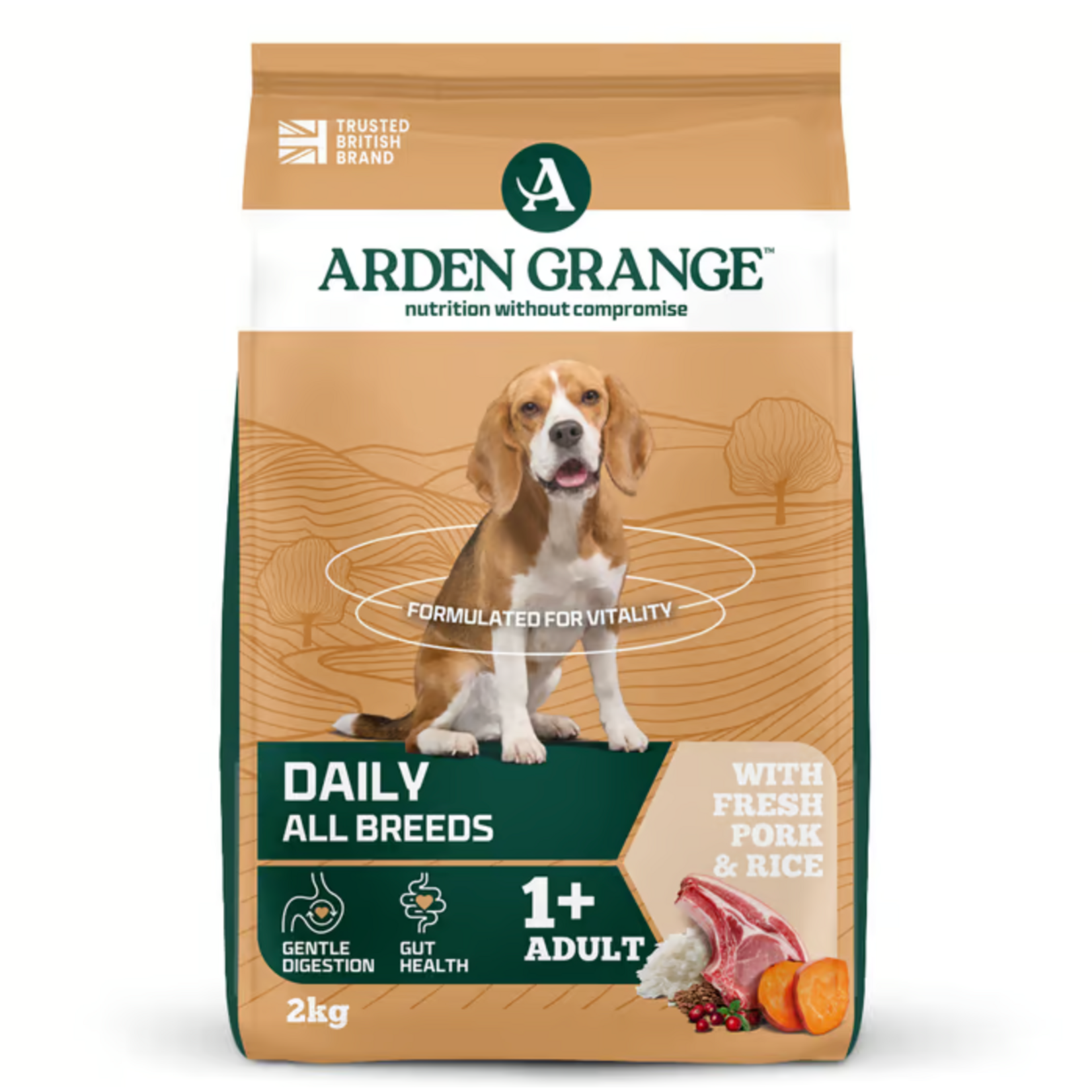 Arden Grange Adult Dog Dry Food, Pork & Rice