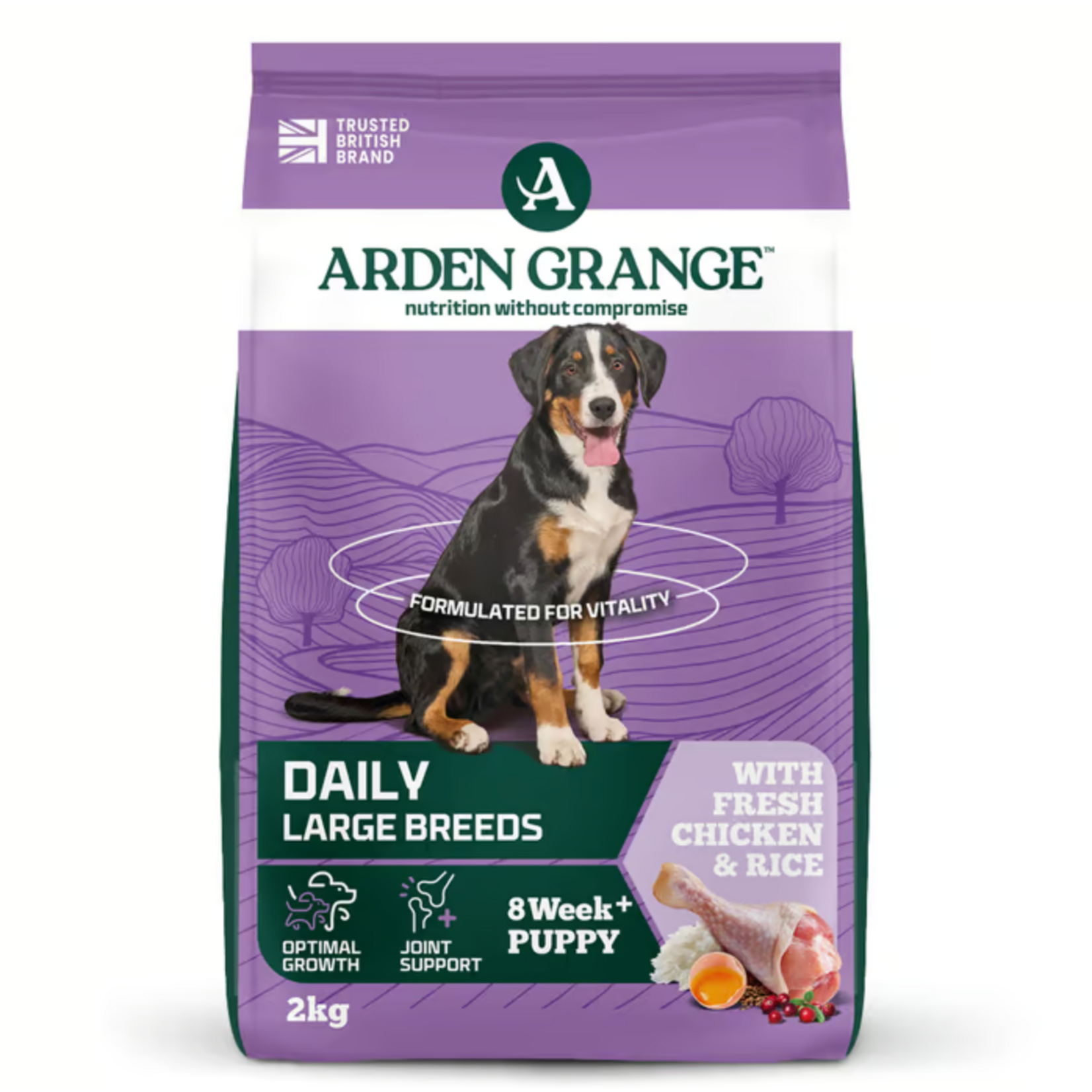 Arden Grange Puppy & Junior Large Breed Dog Dry Food, Chicken & Rice
