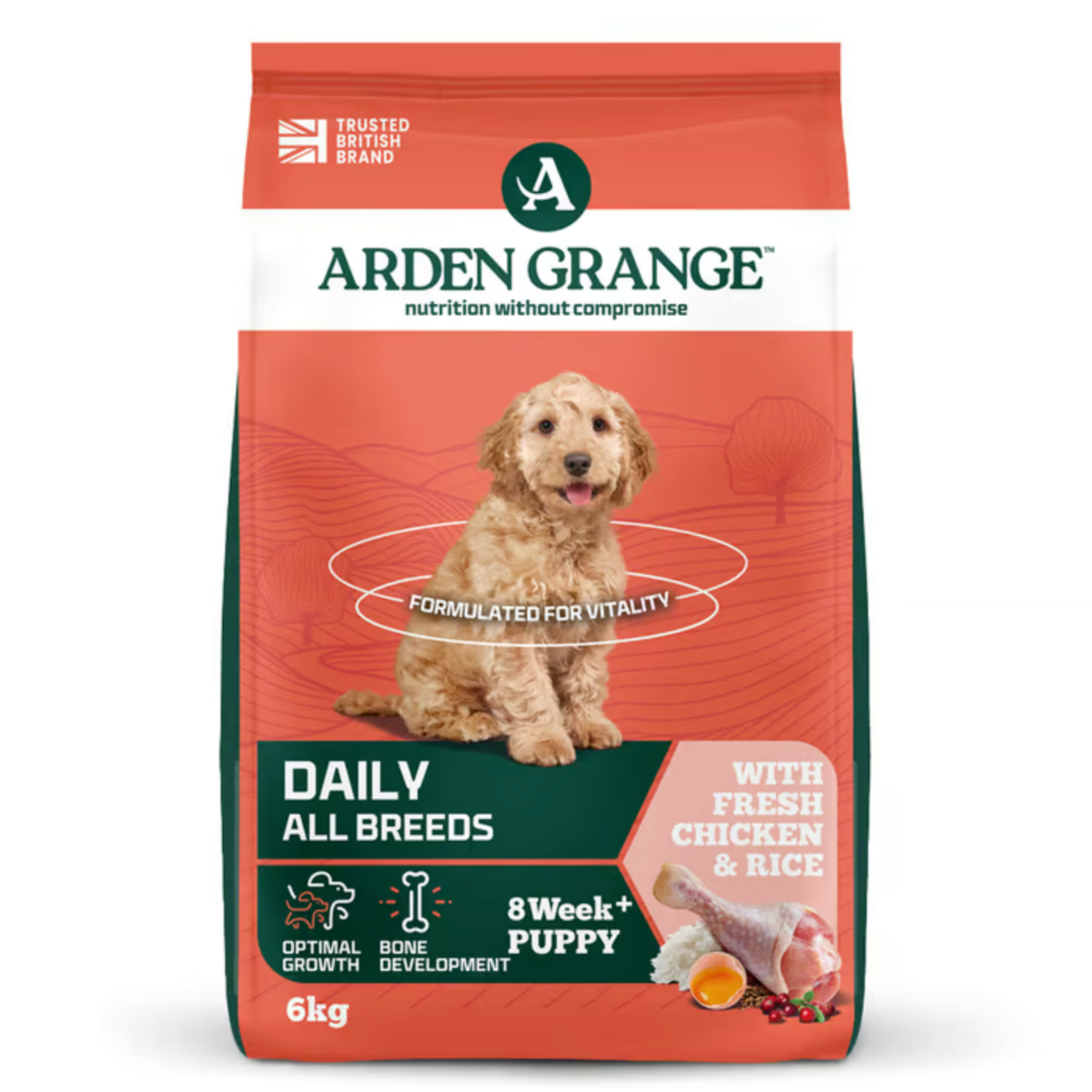Arden Grange Puppy & Junior Dog Dry Food, Chicken & Rice