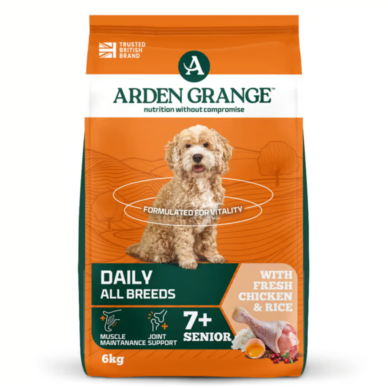 Arden Grange Senior Dog Dry Food, Chicken & Rice
