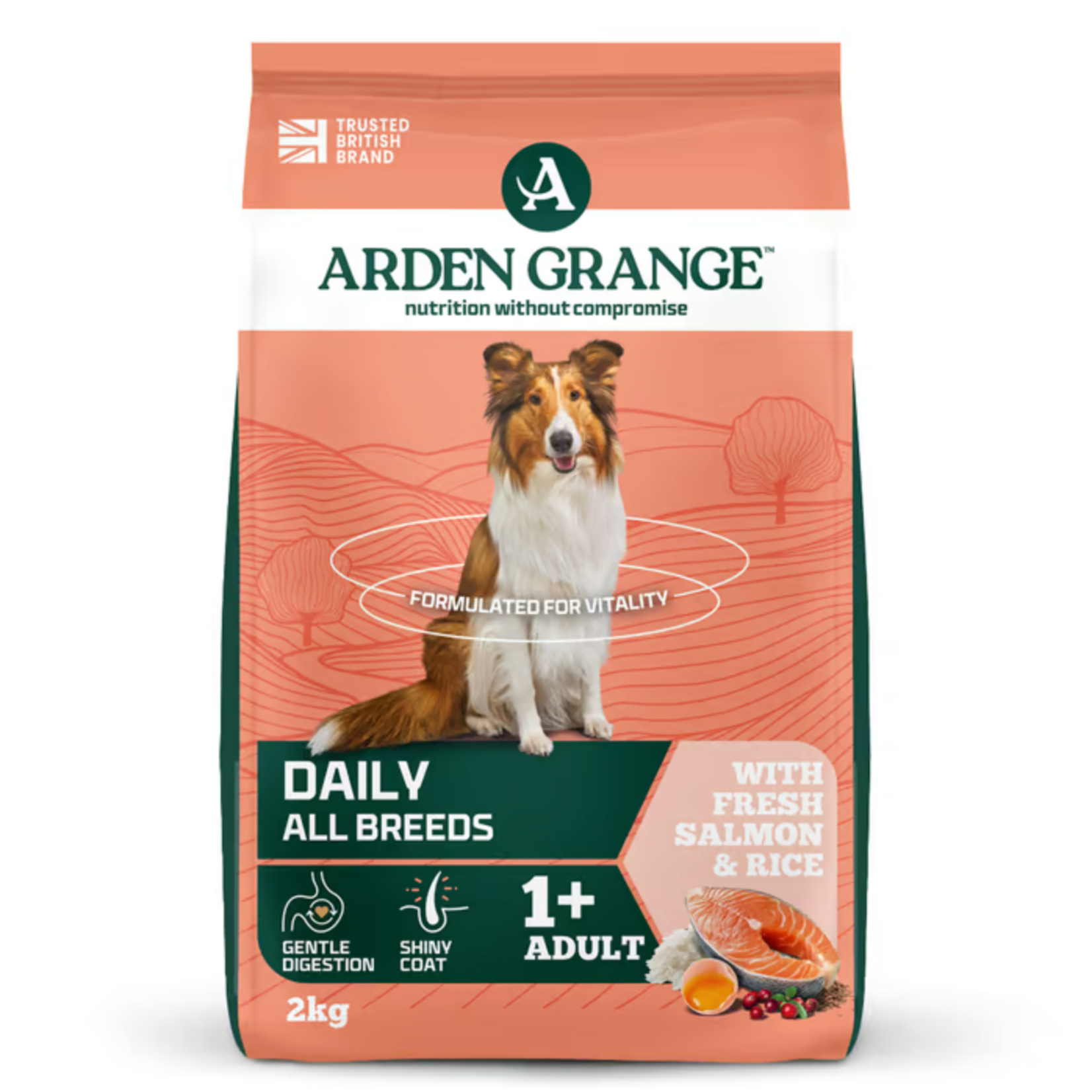 Arden Grange Adult Dog Dry Food, Salmon & Rice