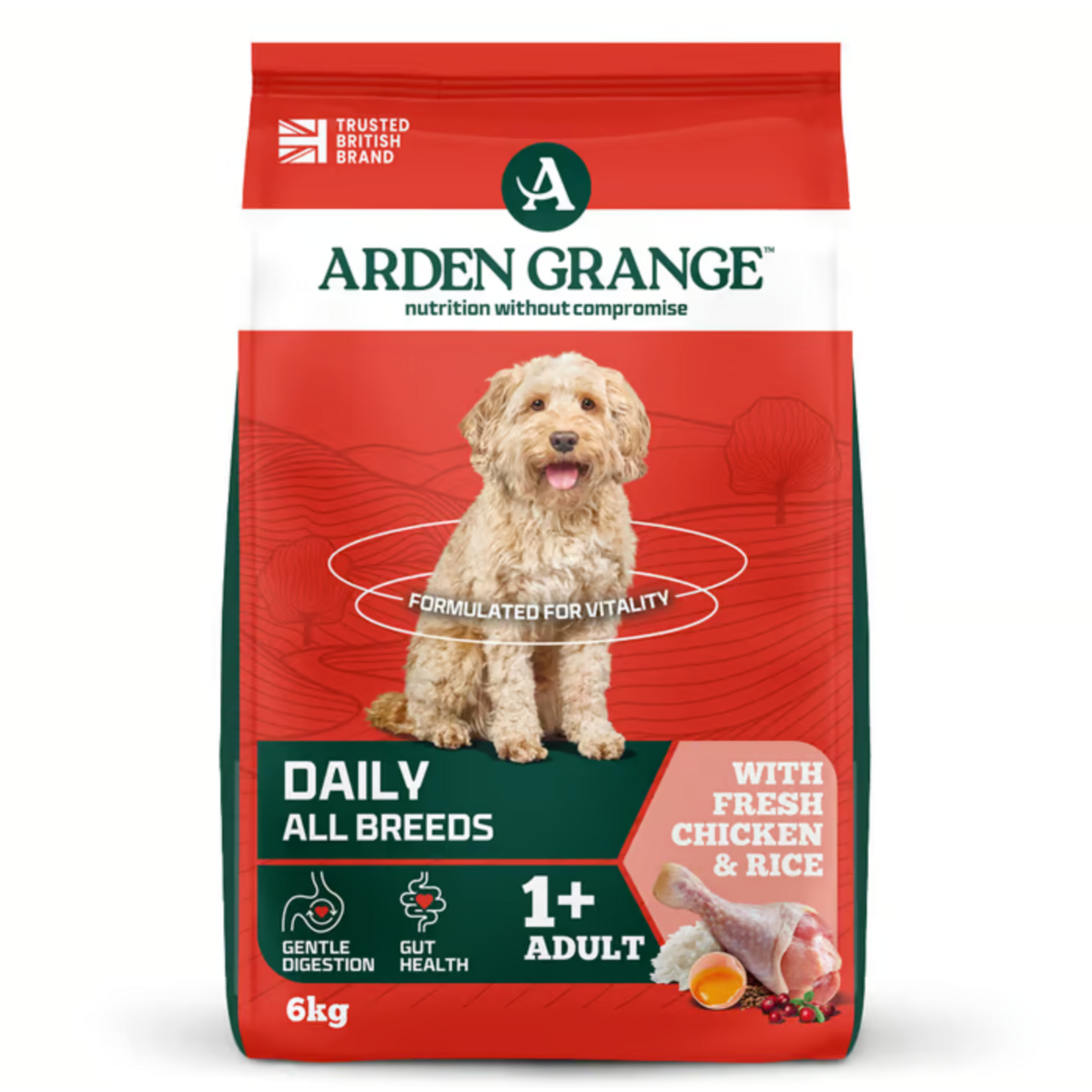 Arden Grange Adult Dog Dry Food, Chicken & Rice