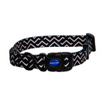 Ancol Adjustable Dog Collar Made from Recycled Materials, Soho Zigzag